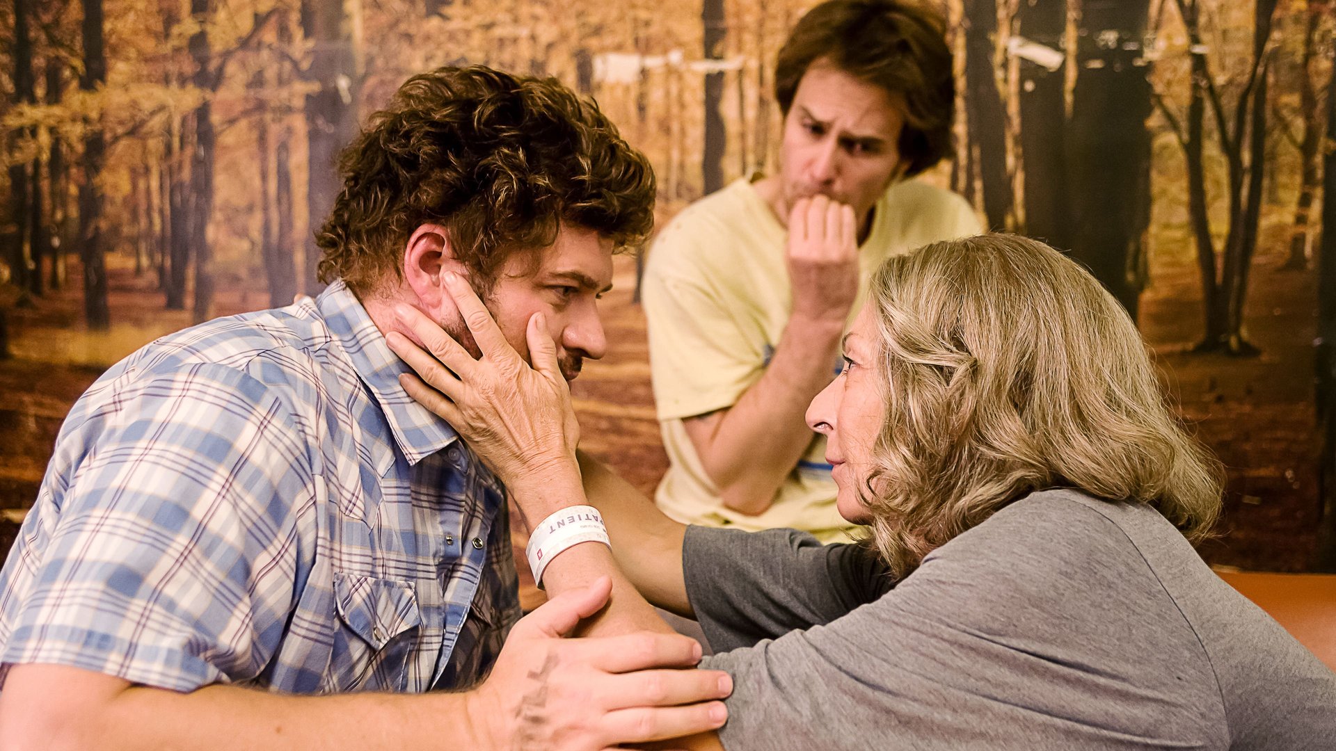 Cinematic background from Choke 2008 - A sex-addicted con-man pays for his mother's hospital bills by playing on the sympathies of those who rescue him from choking to death.