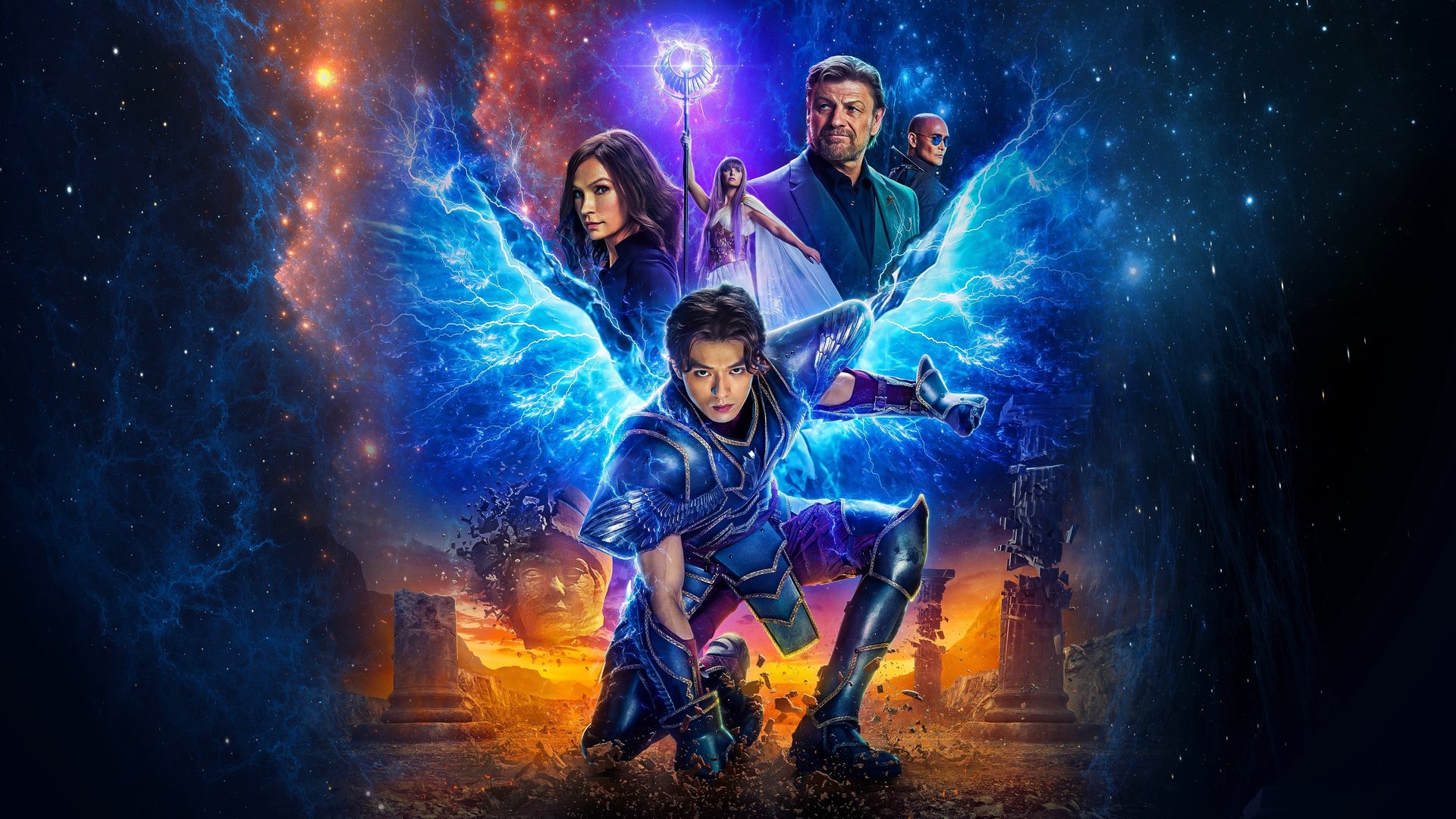 Cinematic background from Knights of the Zodiac 2023 - When a headstrong street orphan, Seiya, in search of his abducted sister unwittingly taps into hidden powers, he discovers he might be the only person alive who can protect a reincarnated goddess, sent to watch over humanity. Can he let his past go and embrace his destiny to become a Knight of the Zodiac?