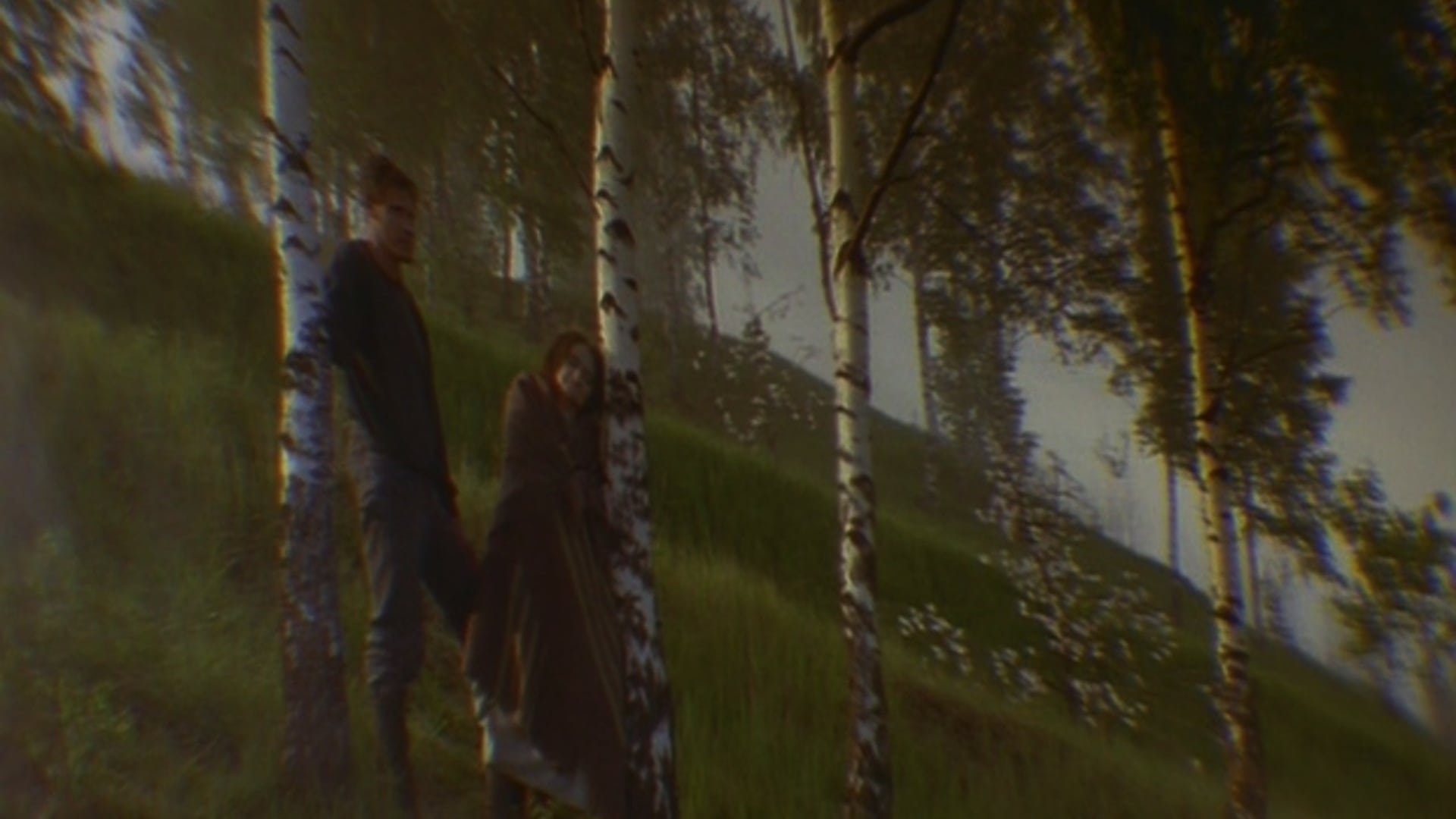 Cinematic background from Mother and Son 1997 - A man goes for a walk through the countryside with his dying mother.