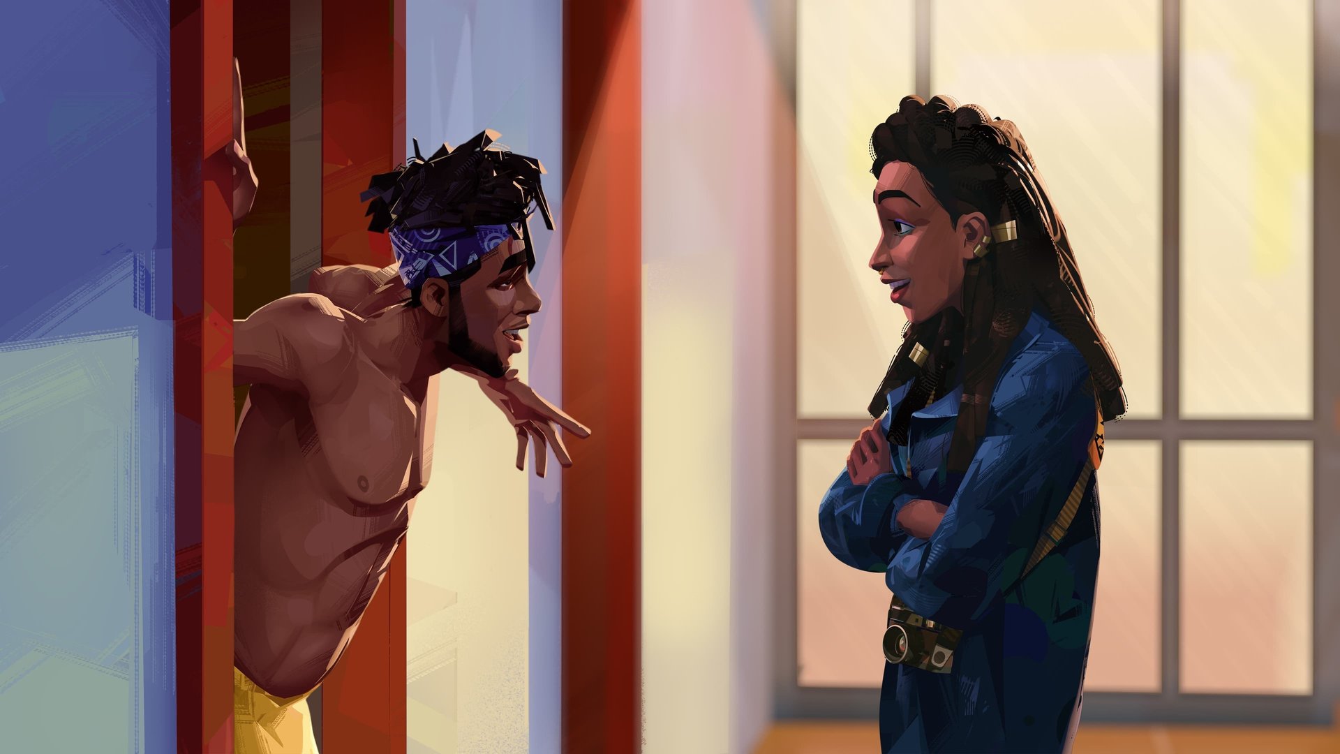 Cinematic background from Entergalactic 2022 - Ambitious artist Jabari attempts to balance success and love when he moves into his dream Manhattan apartment and falls for his next-door neighbor.