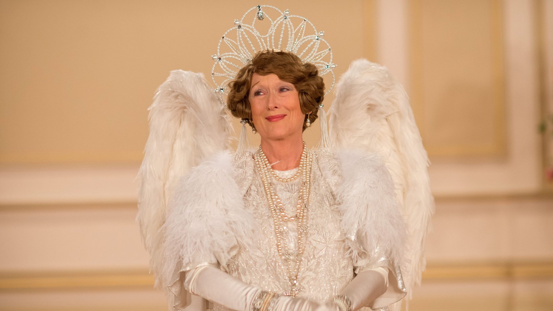 Cinematic background from Florence Foster Jenkins 2016 - The story of Florence Foster Jenkins, a New York heiress, who dreamed of becoming an opera singer, despite having a terrible singing voice.
