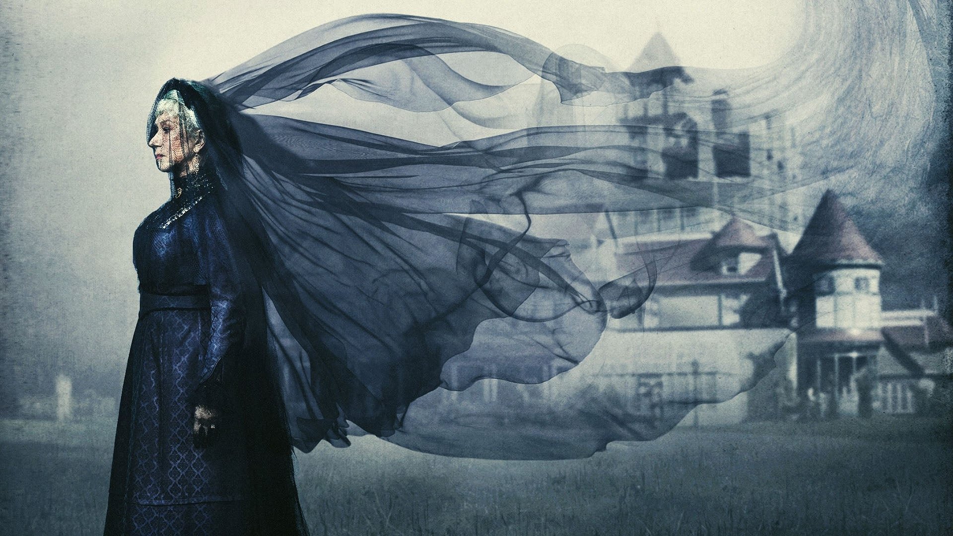 Cinematic background from Winchester 2018 - San Jose, California, 1906. Isolated in her labyrinthine mansion, eccentric firearm heiress Sarah Winchester believes that she is being haunted by the souls of those killed by the guns manufactured by her company.