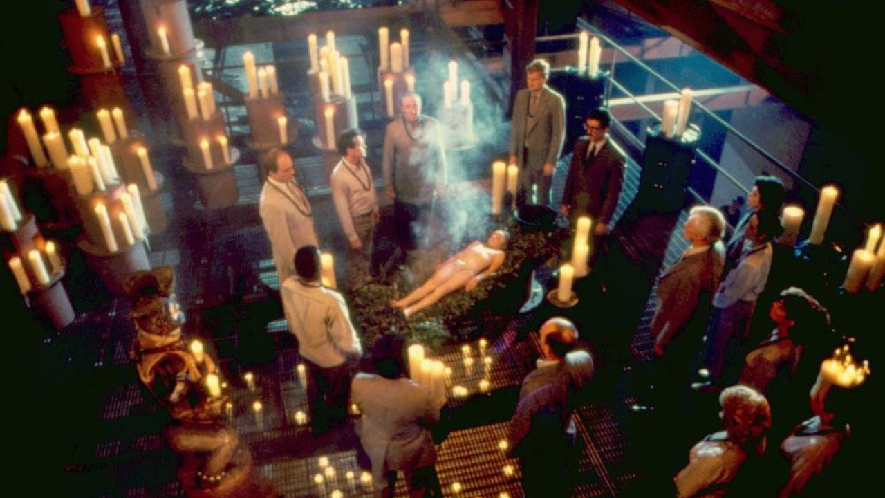 Cinematic background from The Believers 1987 - Mourning the accidental death of his wife and having just moved to New York with his young son, laconic police psychologist Cal Jamison is reluctantly drawn into a series of grisly, ritualistic murders involving the immolation of two youths.