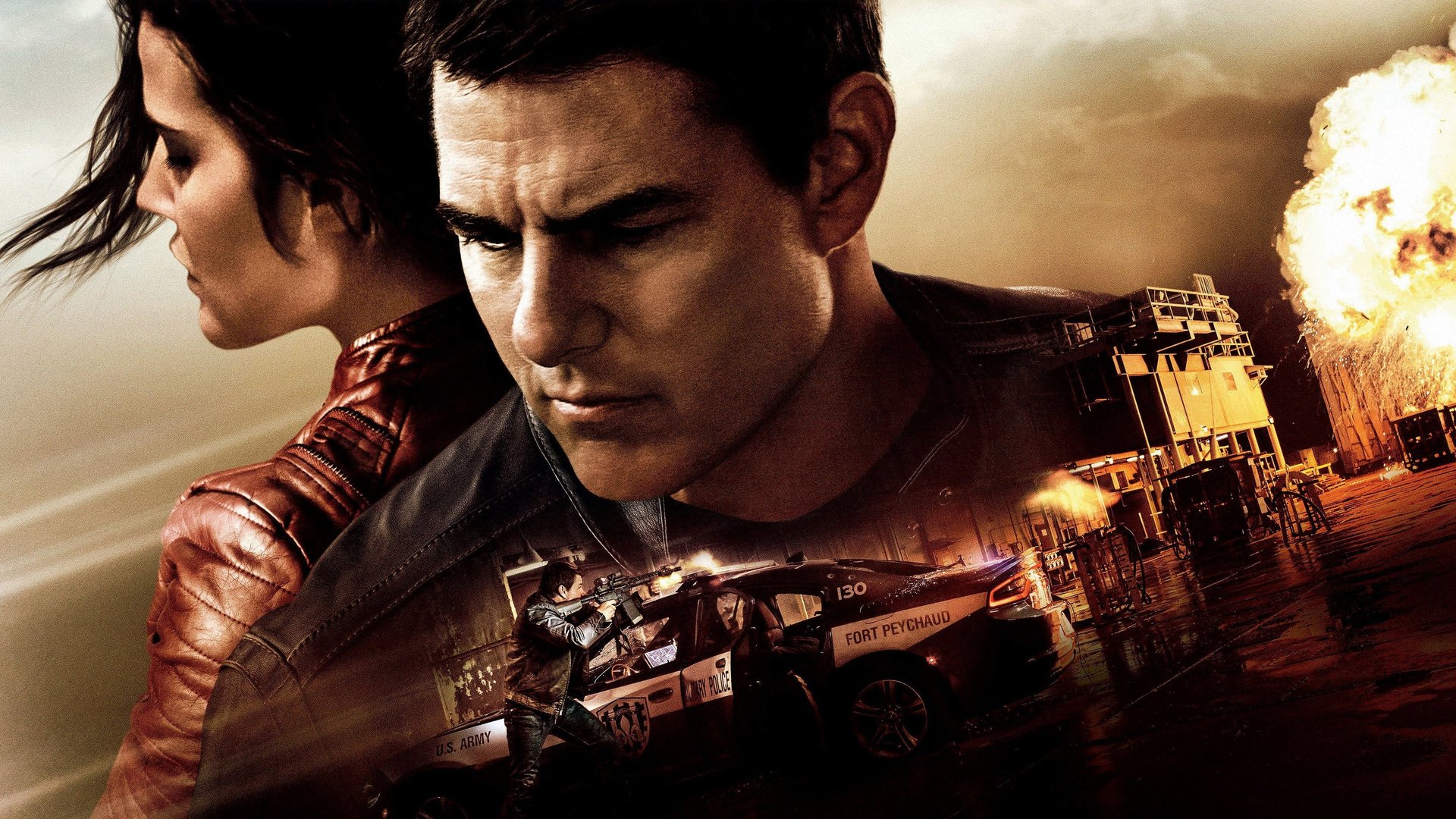 Cinematic background from Jack Reacher: Never Go Back 2016 - When Major Susan Turner is arrested for treason, ex-investigator Jack Reacher undertakes the challenging task to prove her innocence and ends up exposing a shocking conspiracy.