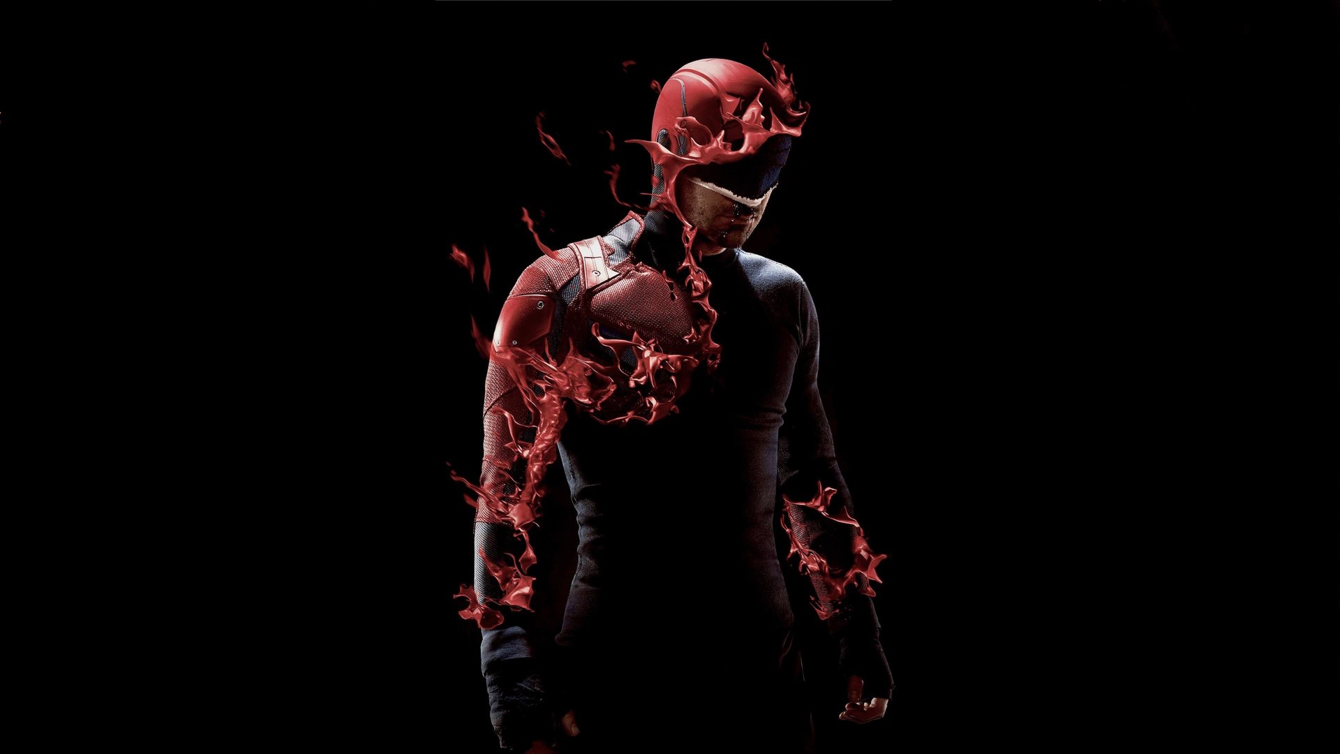 Cinematic background from Daredevil 2015 - 2018 - Lawyer-by-day Matt Murdock uses his heightened senses from being blinded as a young boy to fight crime at night on the streets of Hell’s Kitchen as Daredevil.