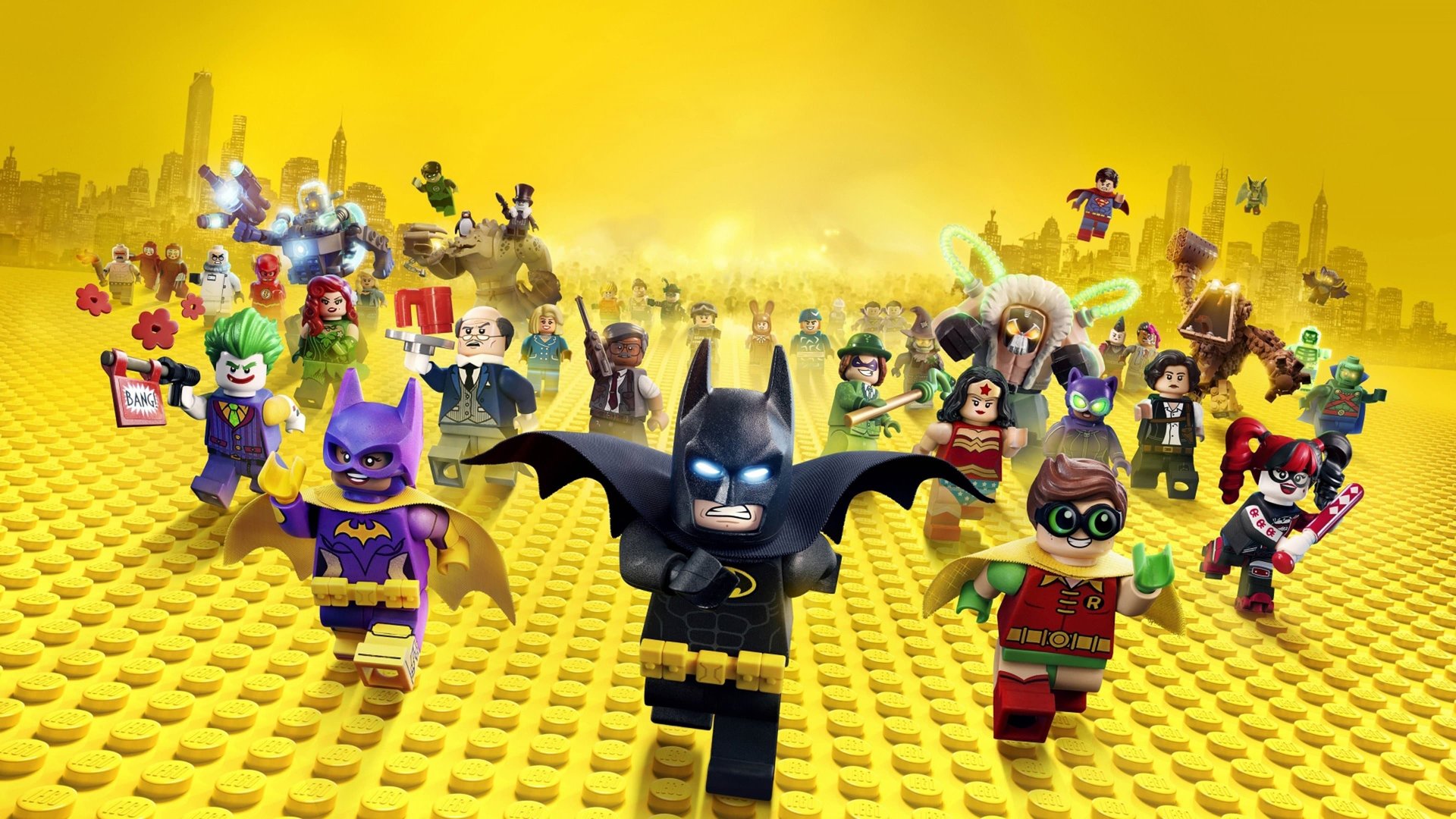Cinematic background from The Lego Batman Movie 2017 - A cooler-than-ever Bruce Wayne must deal with the usual suspects as they plan to rule Gotham City, while discovering that he has accidentally adopted a teenage orphan who wishes to become his sidekick.