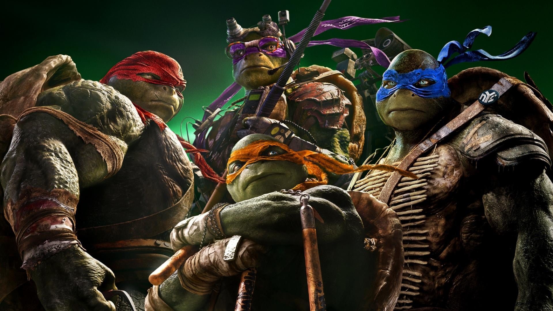 Cinematic background from Teenage Mutant Ninja Turtles 2014 - When a kingpin threatens New York City, a group of mutated turtle warriors must emerge from the shadows to protect their home.