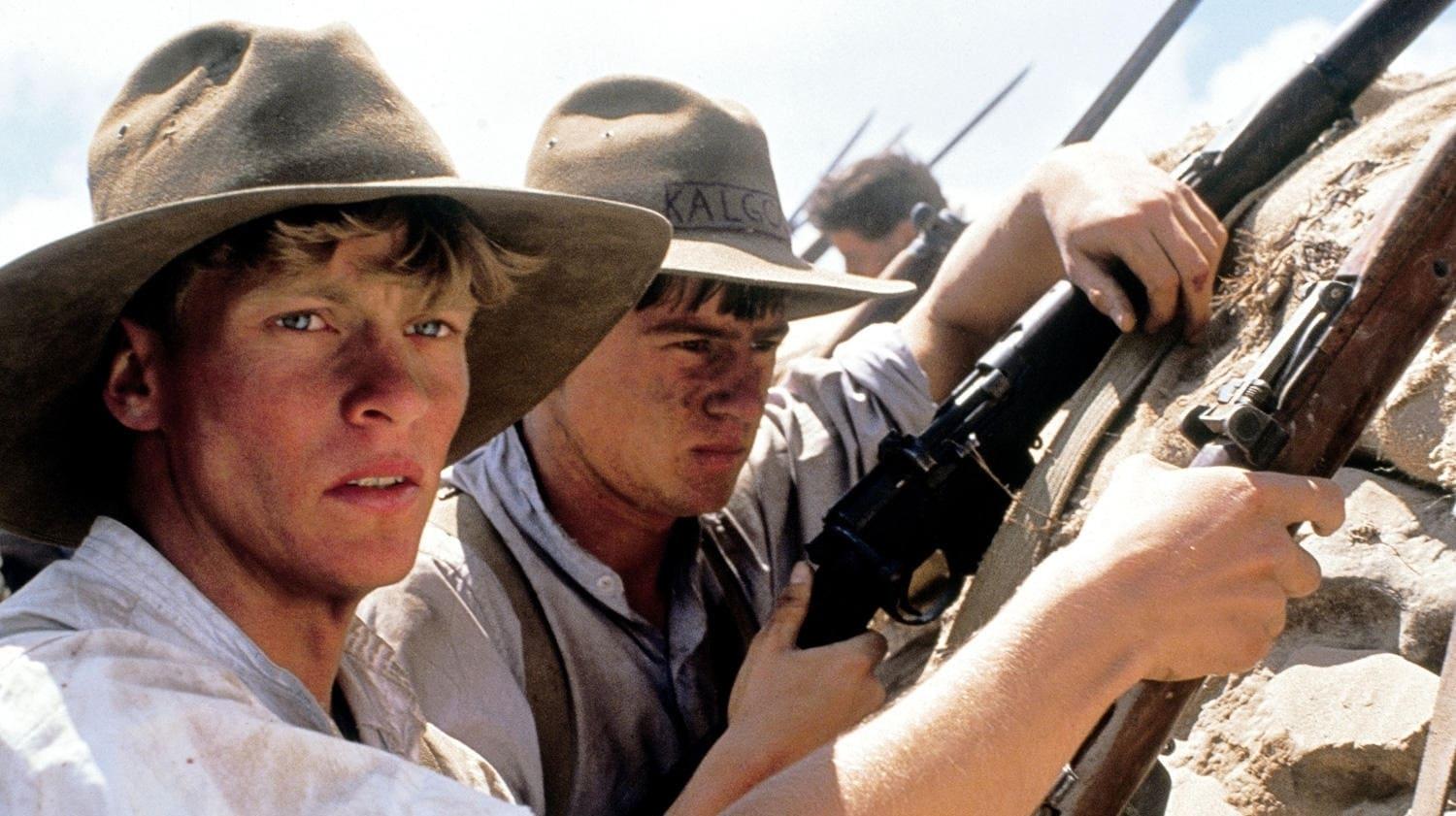 Cinematic background from Gallipoli 1981 - As World War I rages, brave and youthful Australians Archy and Frank—both agile runners—become friends and enlist in the Australian and New Zealand Army Corps together. They later find themselves part of the Dardanelles Campaign on the Gallipoli peninsula, a brutal eight-month conflict which pit the British and their allies against the Ottoman Empire and left over 500,000 men dead.