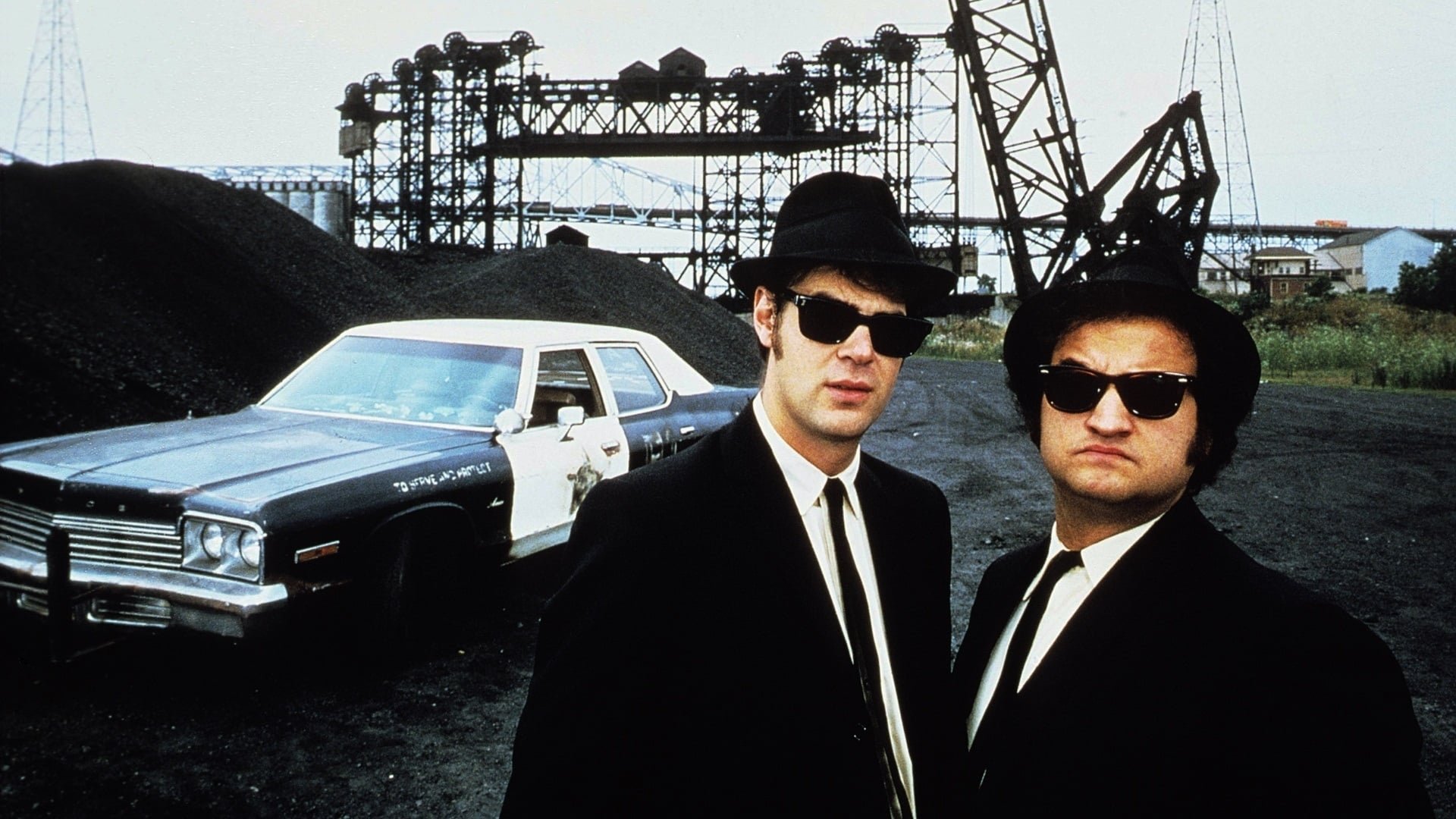 Cinematic background from The Blues Brothers 1980 - Jake Blues, just released from prison, puts his old band back together to save the Catholic home where he and his brother Elwood were raised.