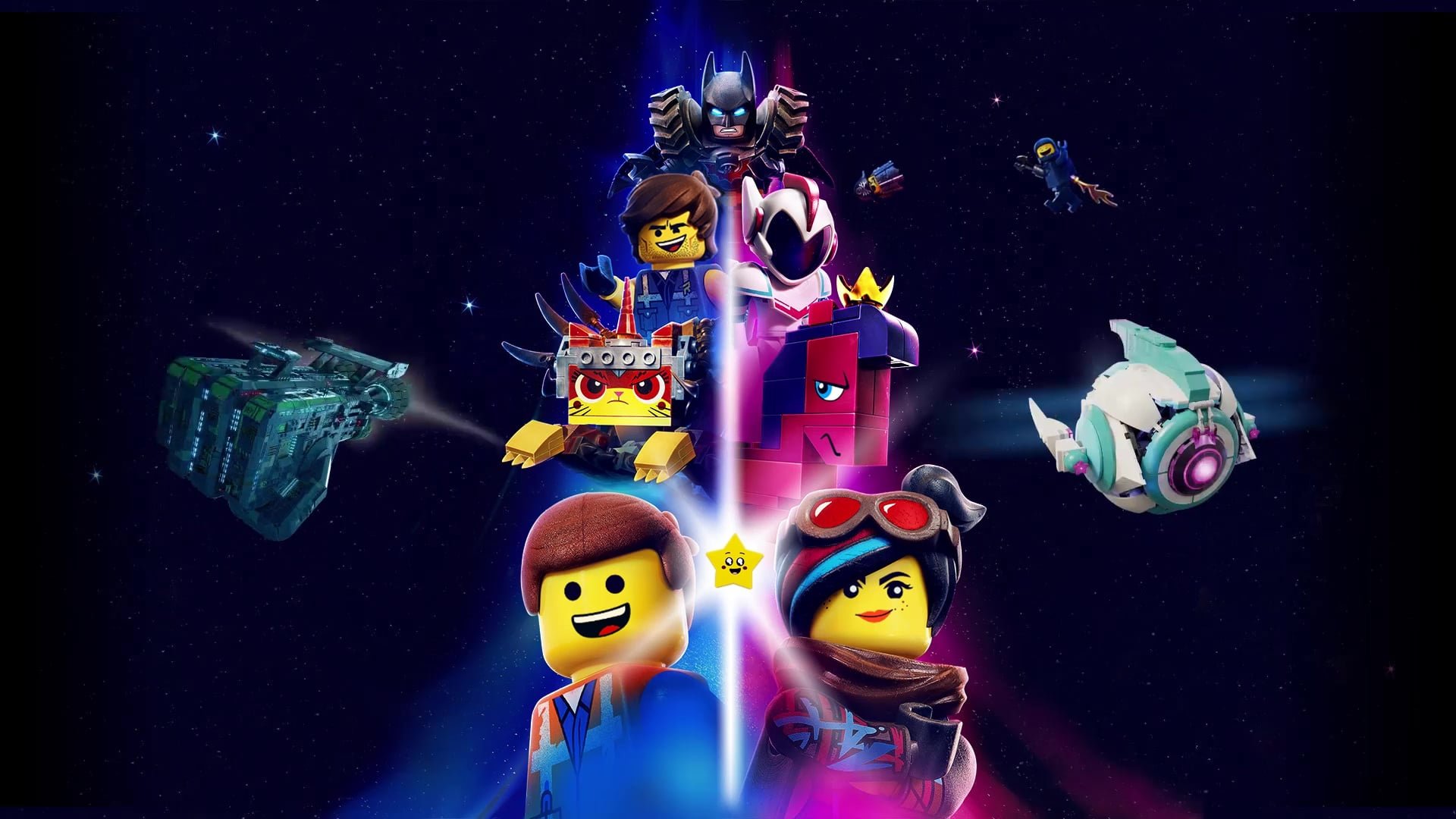 Cinematic background from The Lego Movie 2: The Second Part 2019 - It's been five years since everything was awesome and the citizens are facing a huge new threat: LEGO DUPLO® invaders from outer space, wrecking everything faster than they can rebuild.