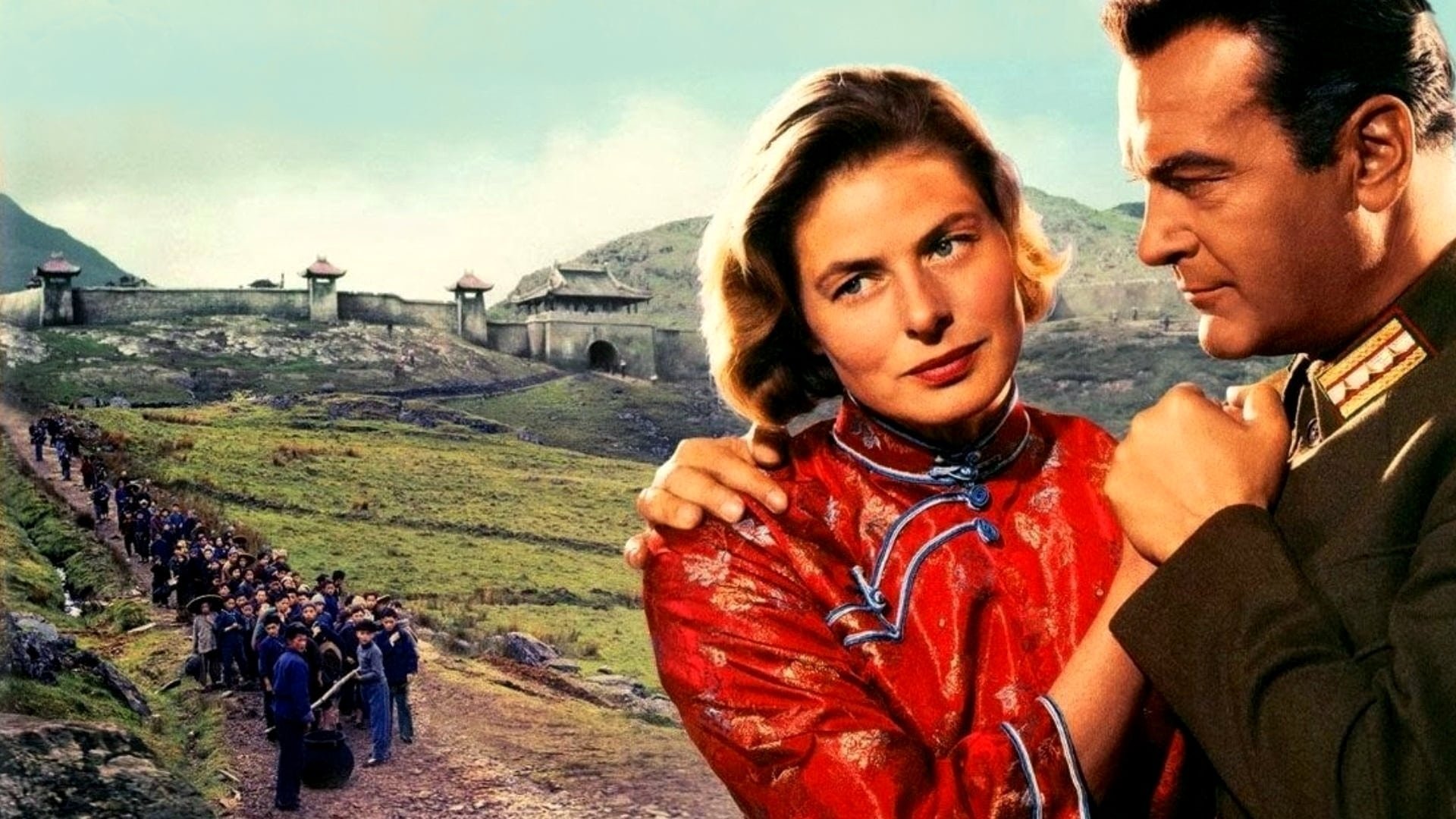 Cinematic background from The Inn of the Sixth Happiness 1958 - All her life, Englishwoman Gladys Aylward knew that China was the place where she belonged. Not qualified to be sent there as a missionary, Gladys works as a domestic to earn the money to send herself to a poor, remote village. There she eventually lives a full and happy life: running the inn, acting as "foot inspector", advising the local Mandarin, and even winning the heart of mixed race Captain Lin Nan. But Gladys discovers her real destiny when the country is invaded by Japan and the Chinese children need her to save their lives. Based on a true story.