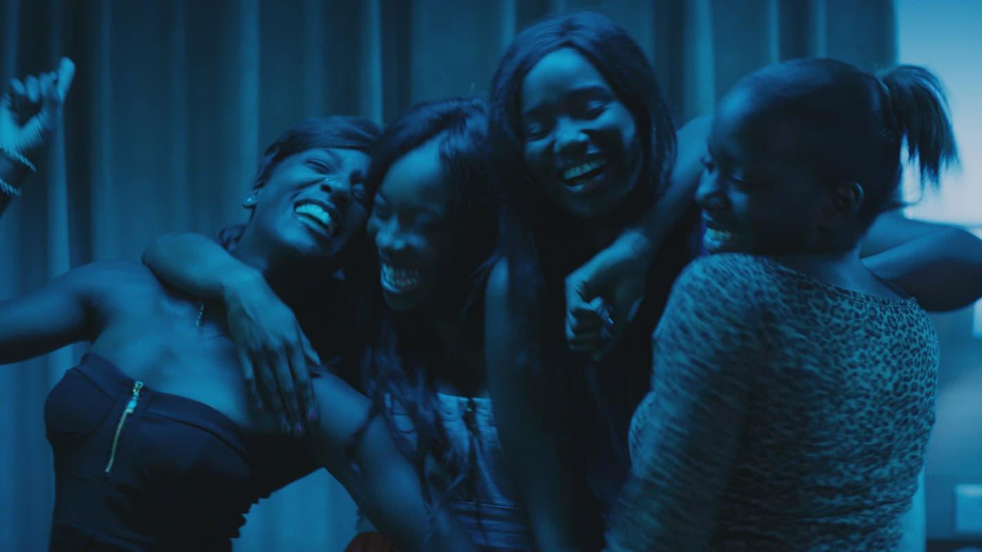 Cinematic background from Girlhood 2014 - Oppressed by her family setting, dead-end school prospects and the boys law in the neighborhood, Marieme starts a new life after meeting a group of three free-spirited girls. She changes her name, her dress code, and quits school to be accepted in the gang, hoping that this will be a way to freedom.