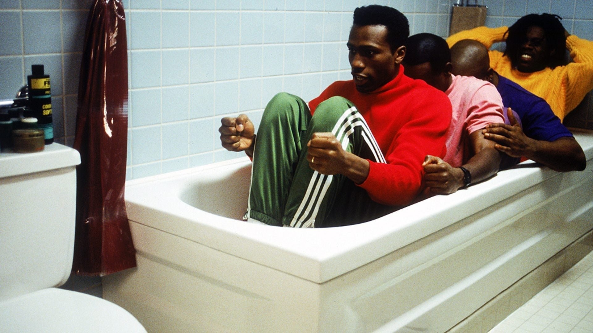 Cinematic background from Cool Runnings 1993 - When a Jamaican sprinter is disqualified from the Olympic Games, he enlists the help of a dishonored coach to start the first Jamaican bobsled team.