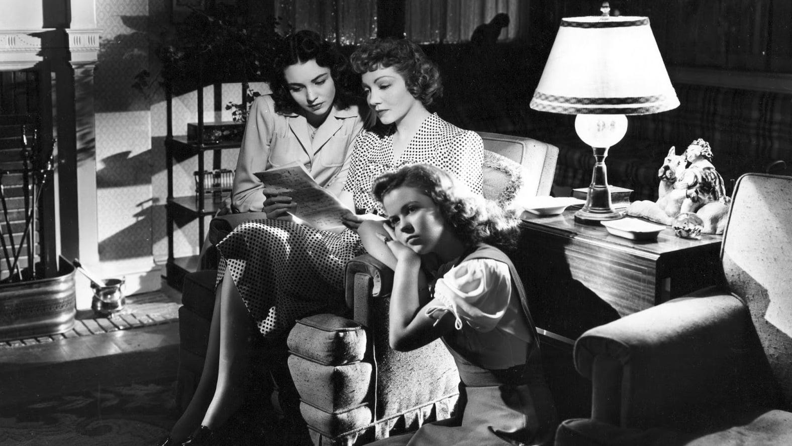 Cinematic background from Since You Went Away 1944 - While husband Tim is away during World War II, Anne Hilton copes with problems on the homefront. Taking in a lodger, Colonel Smollett, to help make ends meet and dealing with shortages and rationing are minor inconveniences compared to the love affair daughter Jane and the Colonel's grandson conduct.