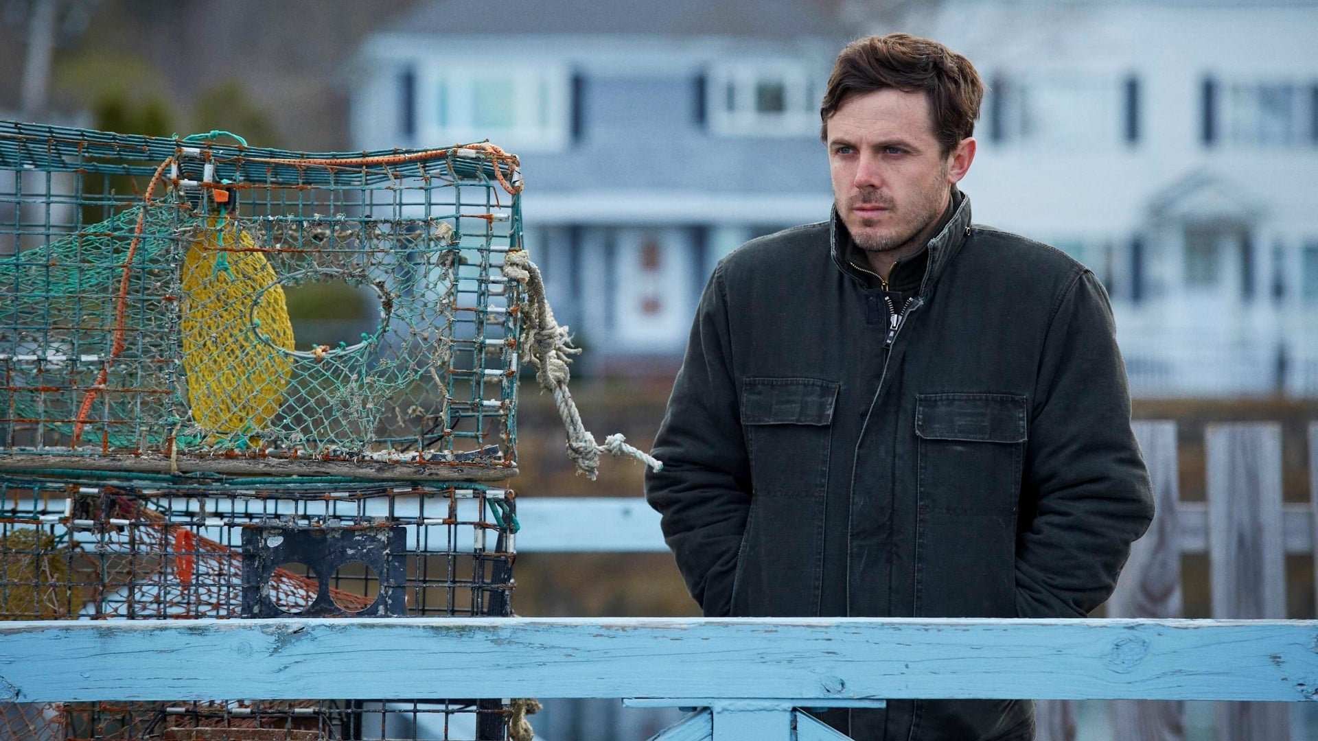 Cinematic background from Manchester by the Sea 2016 - After his older brother passes away, Lee Chandler is forced to return home to care for his 16-year-old nephew. There he is compelled to deal with a tragic past that separated him from his family and the community where he was born and raised.