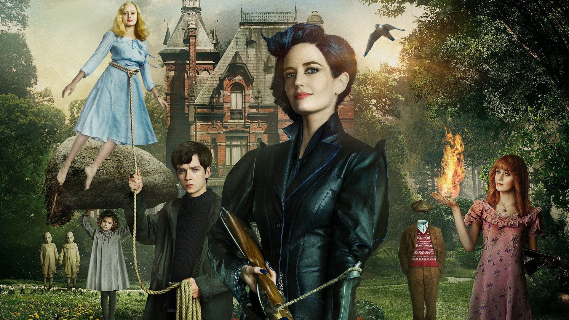 Cinematic background from Miss Peregrine's Home for Peculiar Children 2016 - A teenager finds himself transported to an island where he must help protect a group of orphans with special powers from creatures intent on destroying them.
