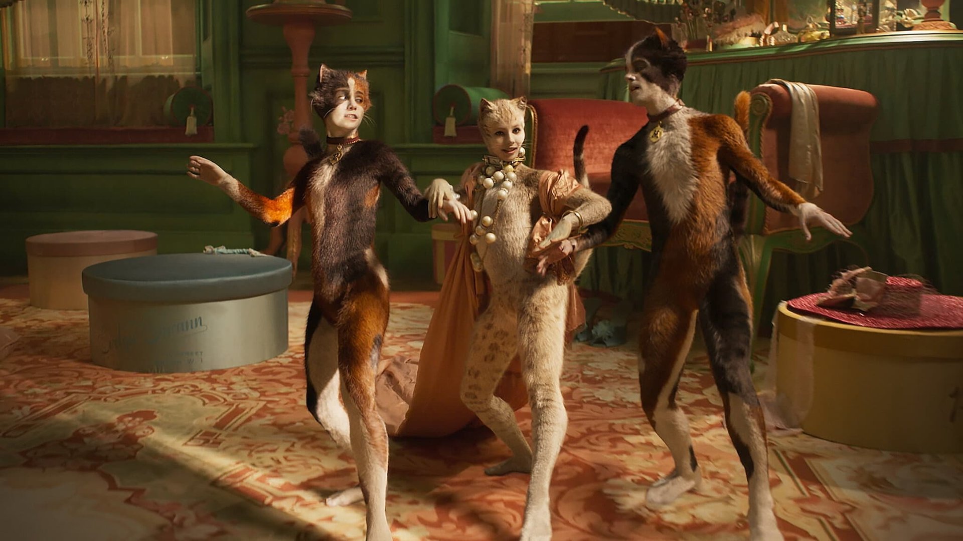 Cinematic background from Cats 2019 - A tribe of cats called the Jellicles must decide yearly which one will ascend to the Heaviside Layer and come back to a new Jellicle life.