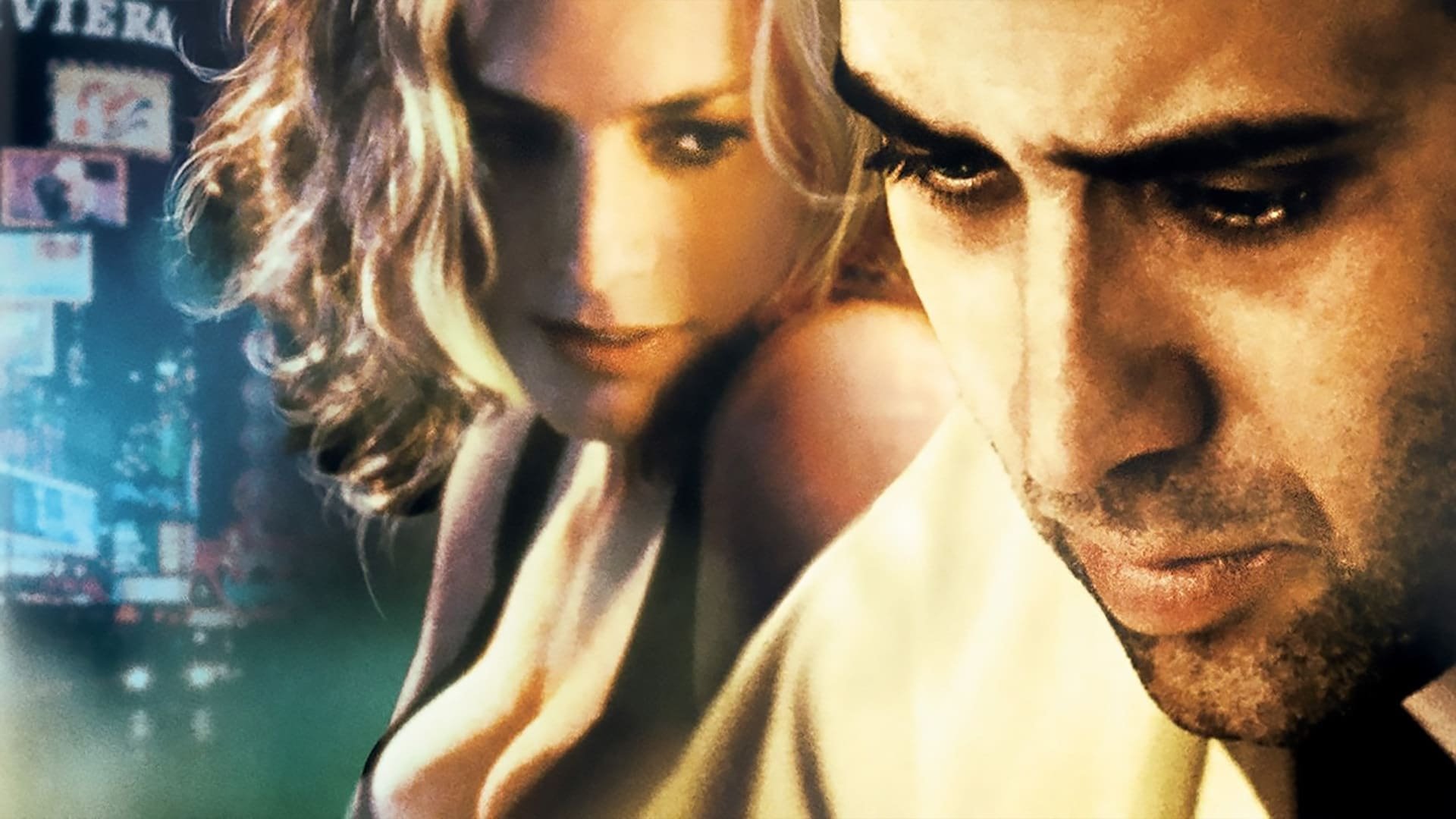 Cinematic background from Leaving Las Vegas 1995 - Ben Sanderson, an alcoholic Hollywood screenwriter who lost everything because of his drinking, arrives in Las Vegas to drink himself to death. There, he meets and forms an uneasy friendship and non-interference pact with prostitute Sera.