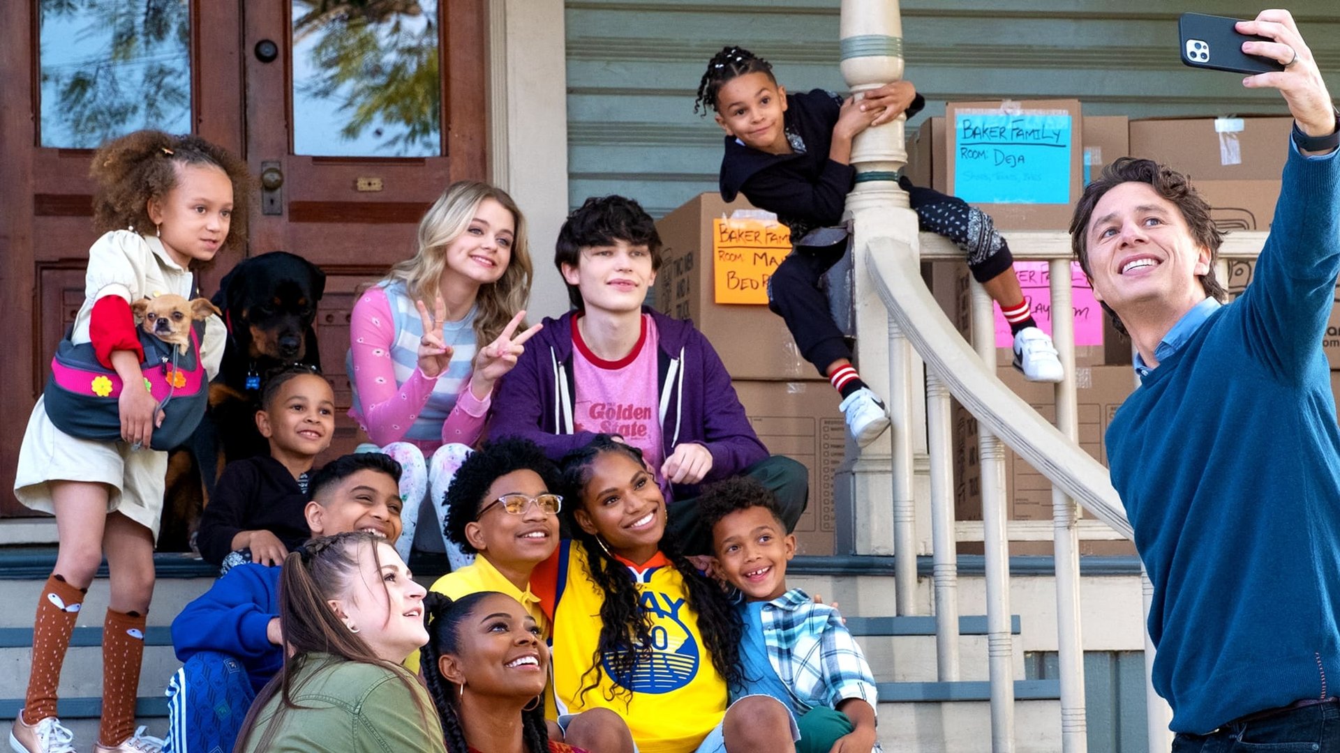 Cinematic background from Cheaper by the Dozen 2022 - This remake of the beloved classic follows the raucous exploits of a blended family of 12, the Bakers, as they navigate a hectic home life while simultaneously managing their family business.