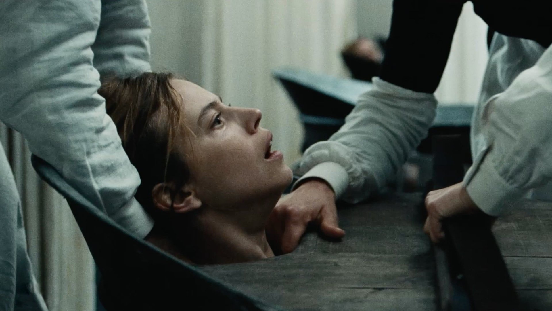 Cinematic background from The Mad Women's Ball 2021 - A woman who is unfairly institutionalized at a Paris asylum plots to escape with the help of one of its nurses. Based on the novel 'Le bal des folles' by Victoria Mas.