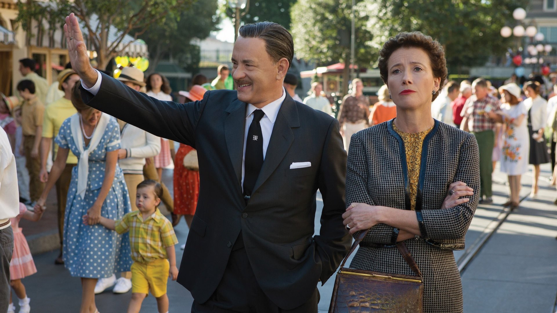 Cinematic background from Saving Mr. Banks 2013 - Author P.L. Travers looks back on her childhood while reluctantly meeting with Walt Disney, who seeks to adapt her Mary Poppins books for the big screen.