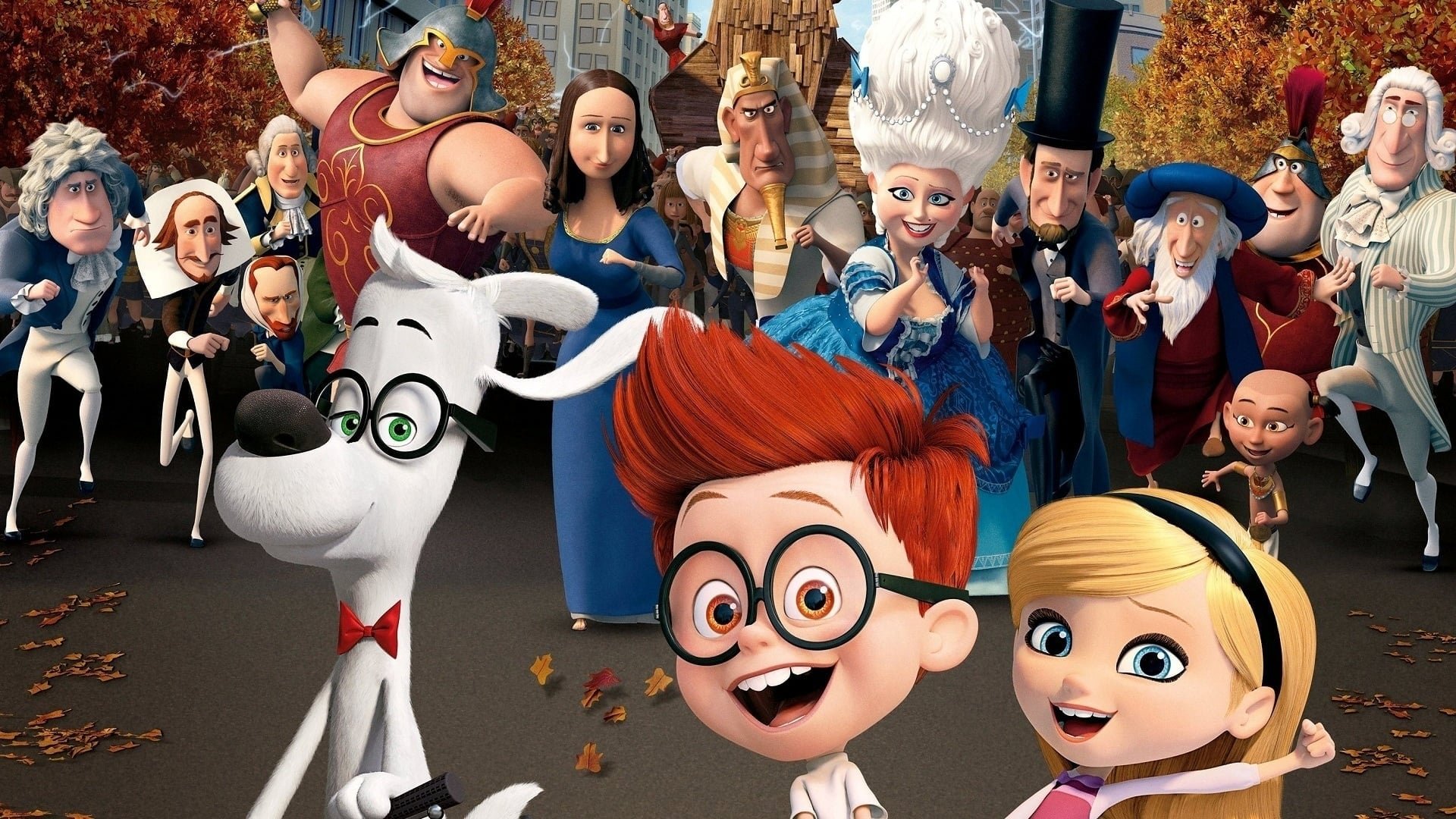 Cinematic background from Mr. Peabody & Sherman 2014 - A young boy and his dog, who happens to have a genius-level IQ, spring into action when their time-machine is stolen and moments in history begin to be changed.