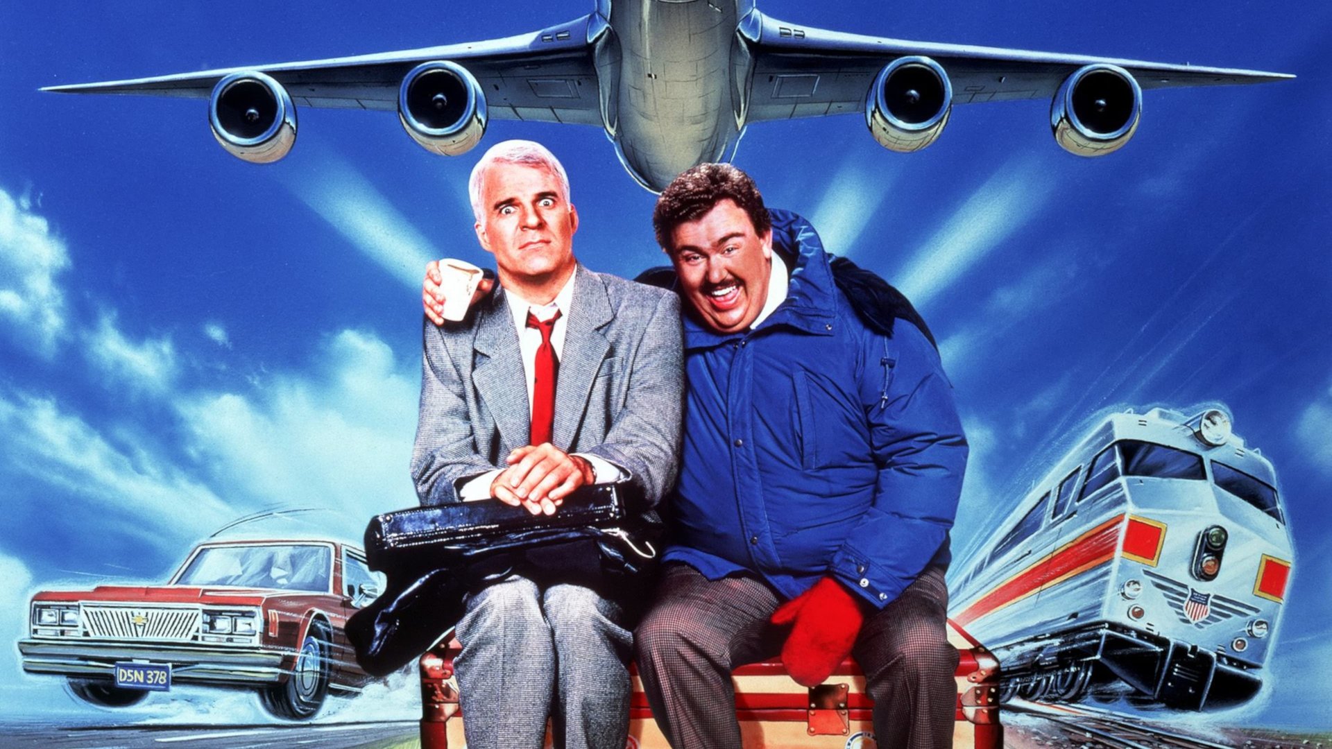Cinematic background from Planes, Trains & Automobiles 1987 - An irritable marketing executive, Neal Page, is heading home to Chicago for Thanksgiving when a number of delays force him to travel with a well meaning but overbearing shower curtain ring salesman, Del Griffith.