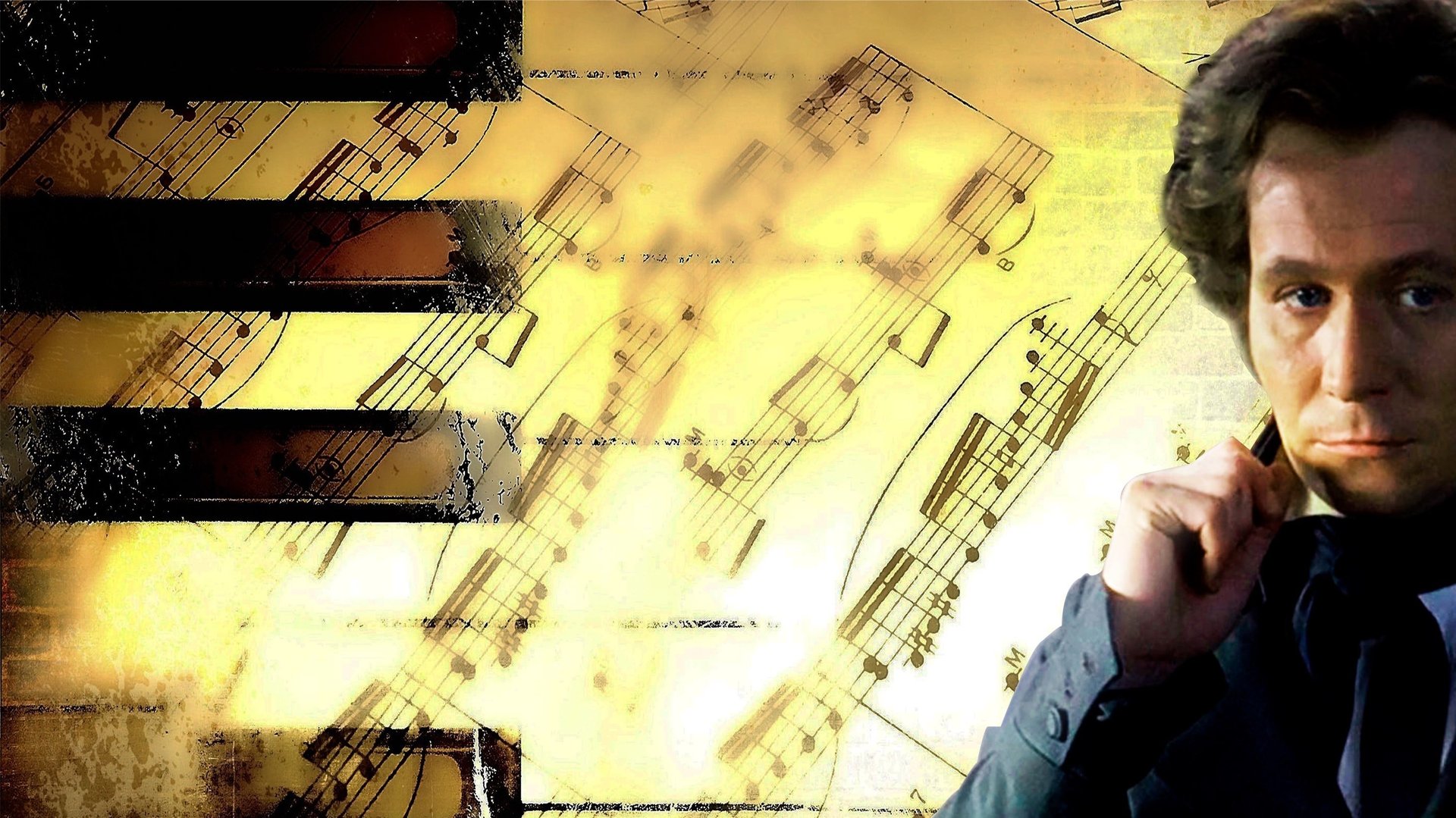 Cinematic background from Immortal Beloved 1994 - A chronicle of the life of infamous classical composer Ludwig van Beethoven and his painful struggle with hearing loss. Following Beethoven's death in 1827, his assistant, Schindler, searches for an elusive woman referred to in the composer's love letters as "immortal beloved." As Schindler solves the mystery, a series of flashbacks reveal Beethoven's transformation from passionate young man to troubled musical genius.