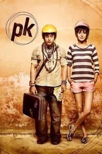 Official poster of PK 2014 directed by Rajkumar Hirani