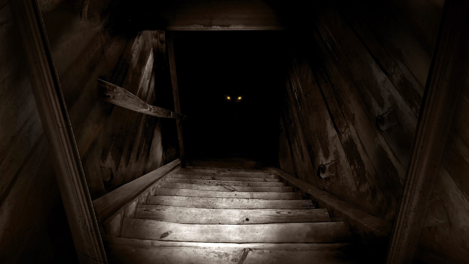 Cinematic background from The Boogeyman 2023 - Still reeling from the tragic death of their mother, a teenage girl and her younger sister find themselves plagued by a sadistic presence in their house and struggle to get their grieving father to pay attention before it’s too late.