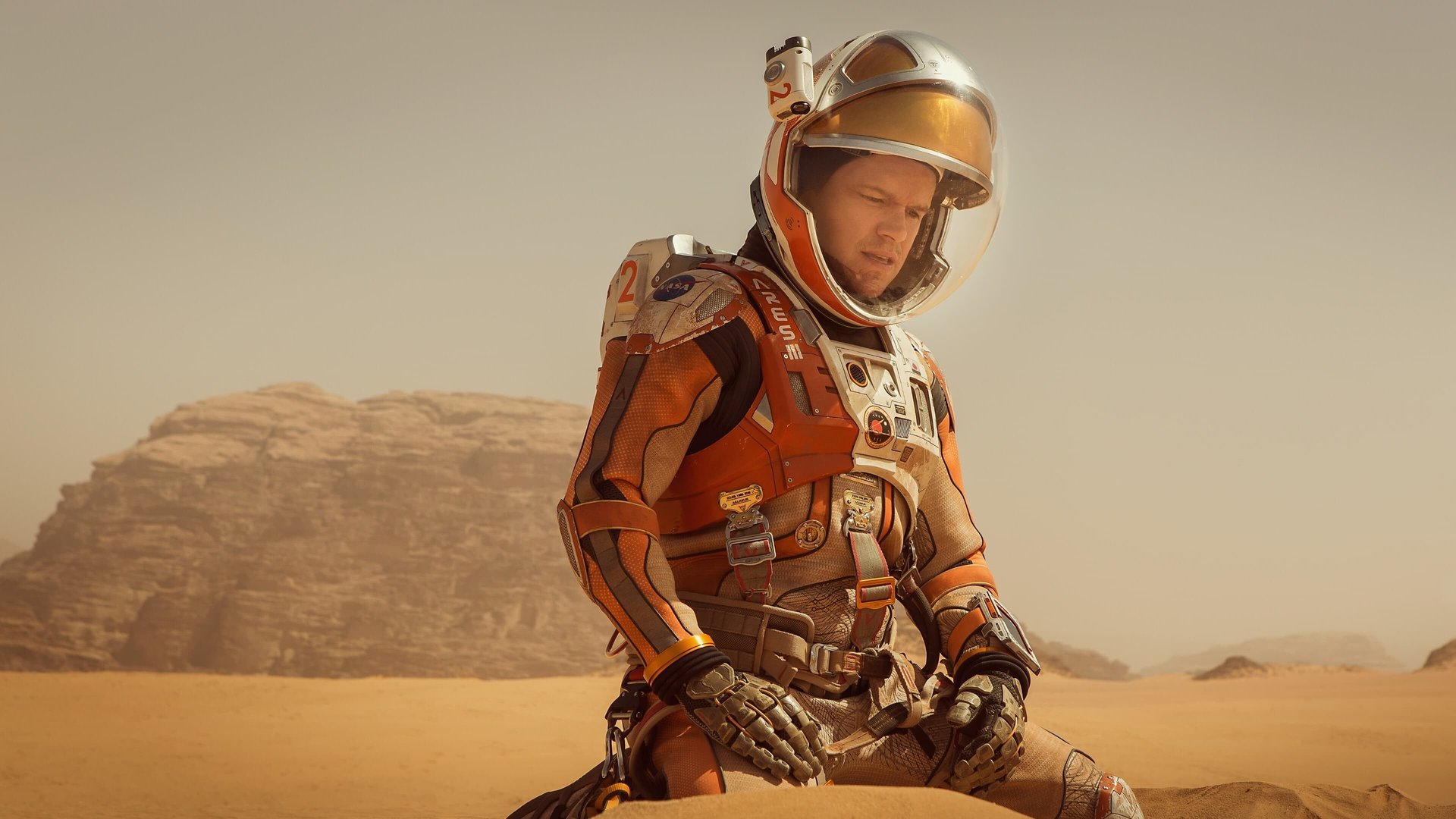 Cinematic background from The Martian 2015 - During a manned mission to Mars, Astronaut Mark Watney is presumed dead after a fierce storm and left behind by his crew. But Watney has survived and finds himself stranded and alone on the hostile planet. With only meager supplies, he must draw upon his ingenuity, wit and spirit to subsist and find a way to signal to Earth that he is alive.