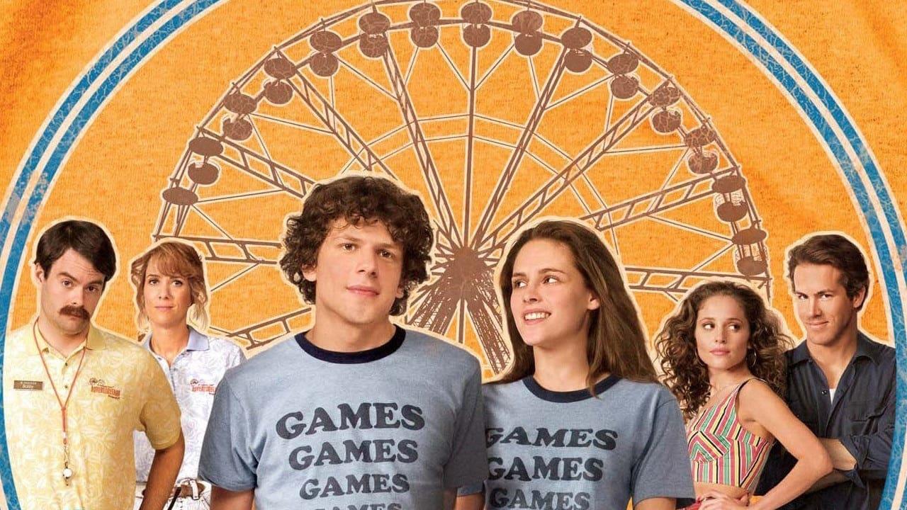 Cinematic background from Adventureland 2009 - In the summer of 1987, a college graduate takes a 'nowhere' job at his local amusement park, only to find it's the perfect course to get him prepared for the real world.