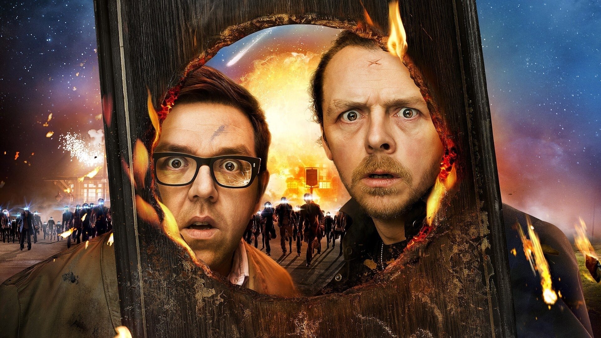 Cinematic background from The World's End 2013 - Five friends who reunite in an attempt to top their epic pub crawl from 20 years earlier unwittingly become humankind's only hope for survival.