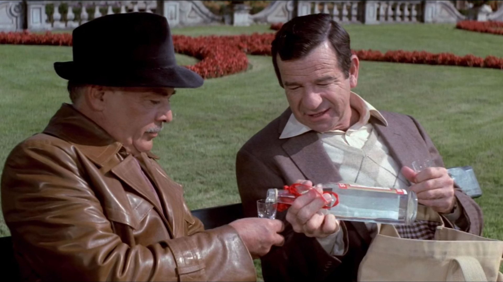 Cinematic background from Hopscotch 1980 - When CIA operative Miles Kendig deliberately lets KGB agent Yaskov get away, his boss threatens to retire him. Kendig beats him to it, however, destroying his own records and traveling to Austria where he begins work on a memoir that will expose all his former agency's covert practices. The CIA catches wind of the book and sends other agents after him, initiating a frenetic game of cat and mouse that spans the globe.