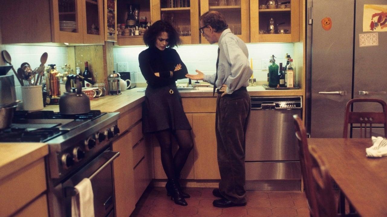 Cinematic background from Mighty Aphrodite 1995 - When Lenny and his wife, Amanda, adopt a baby, Lenny realizes that his son is a genius and becomes obsessed with finding the boy's biological mother in hopes that she will be brilliant too. But when he learns that Max's mother is Linda Ash, a kindhearted prostitute and porn star, Lenny is determined to reform her immoral lifestyle. A Greek chorus chimes in to relate the plot to Greek mythology in this quirky comedy.