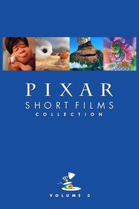 Official poster of Pixar Short Films Collection 3 2018 directed by Scott Morse, James Ford Murphy, Ross Stevenson, Mark A. Walsh, Saschka Unseld, Brian Larsen, Kelsey Mann, Sanjay Patel, Domee Shi, Dave Mullins, Rob Gibbs, Alan Barillaro, Josh Cooley