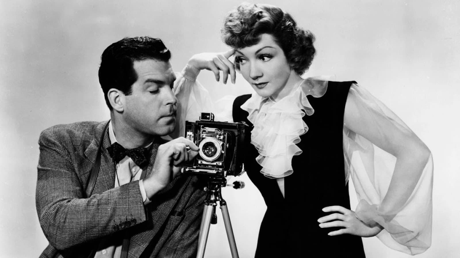 Cinematic background from No Time for Love 1943 - Upper-class female reporter is (despite herself) attracted to hulking laborer digging a tunnel under the Hudson river.