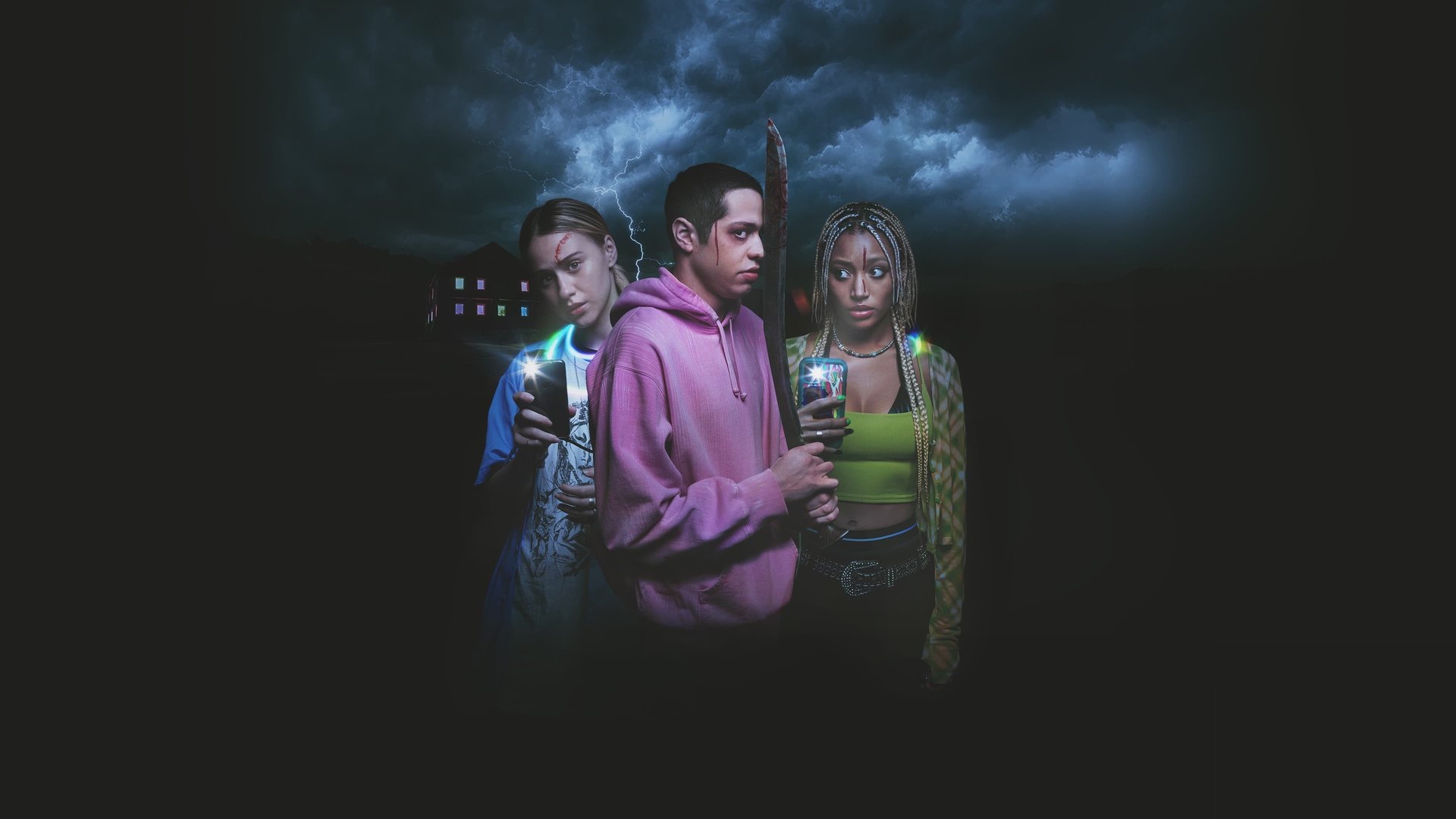 Cinematic background from Bodies Bodies Bodies 2022 - In an isolated family mansion, a group of rich 20-somethings decides to play Bodies Bodies Bodies, a game where one of them is secretly a "killer" while the rest tries to "escape". Things take a turn for the worse when real bodies start turning up, setting off a paranoid and dangerous chain of events.