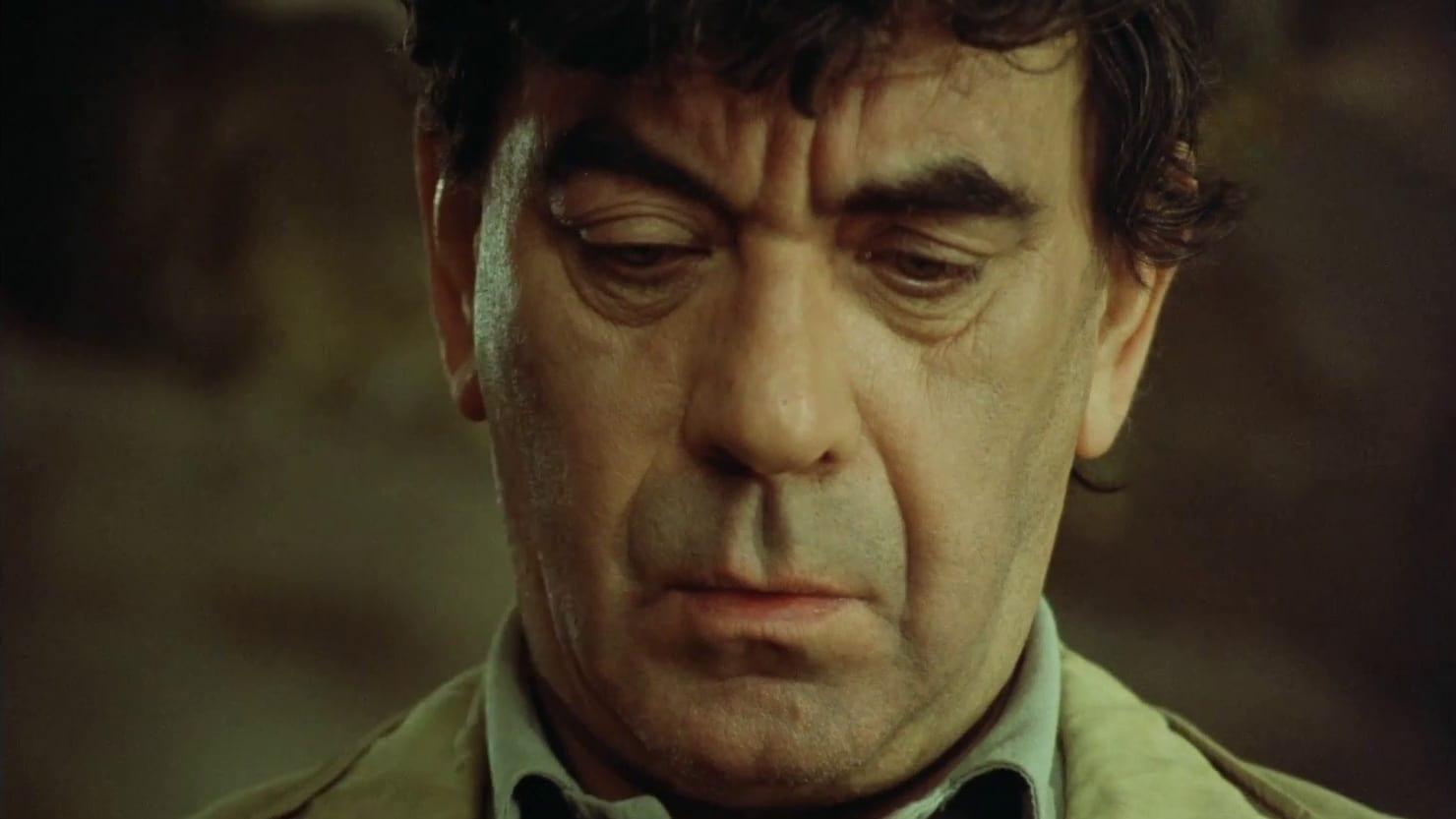 Cinematic background from Faust 1994 - A very free adaptation of Marlowe's 'Doctor Faustus', Goethe's 'Faust' and various other treatments of the old legend of the man who sold his soul to the devil. A nondescript man is lured by a strange map into a sinister puppet theatre, where he finds himself immersed in an indescribably weird version of the play, blending live actors, clay animation and giant puppets.