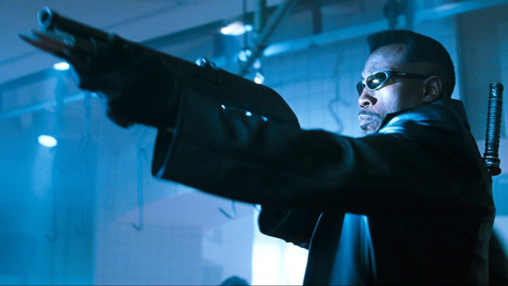 Cinematic background from Blade 1998 - The Daywalker known as "Blade" - a half-vampire, half-mortal man - becomes the protector of humanity against an underground army of vampires.