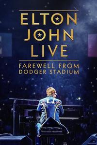 Official poster of Elton John Live: Farewell from Dodger Stadium 2022 directed by Paul Dugdale, Lindsay Crystal