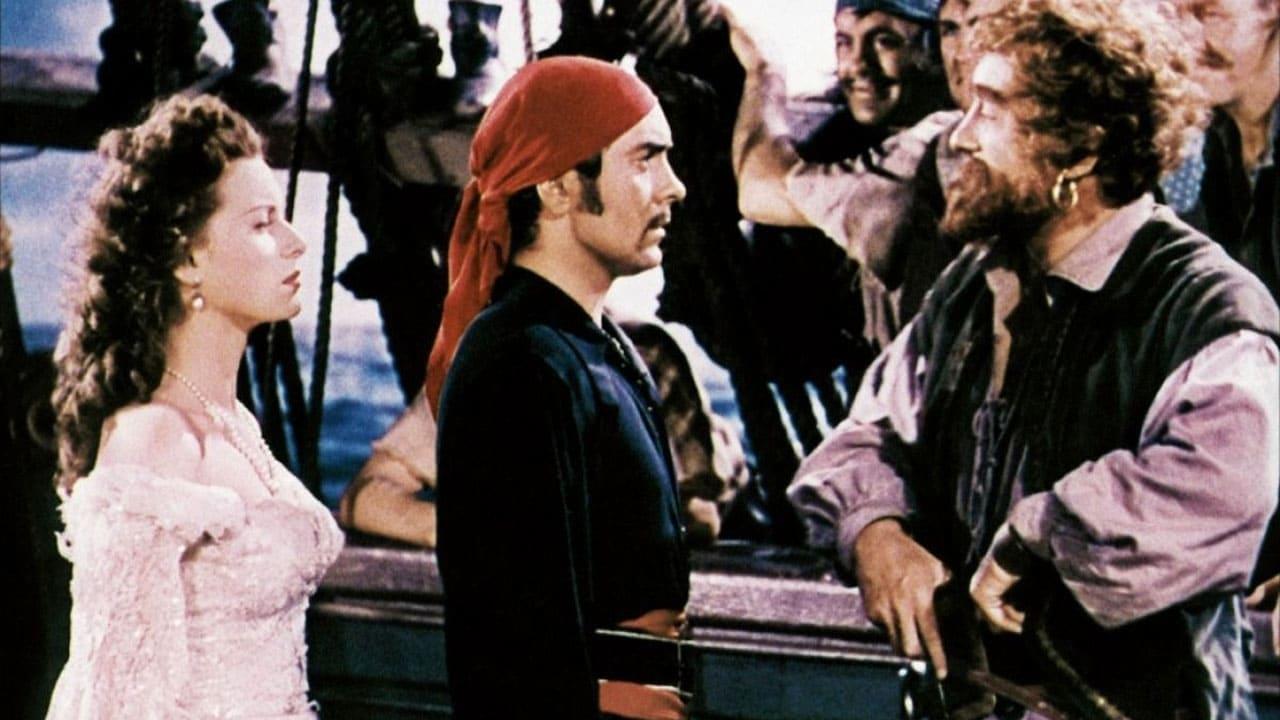 Cinematic background from The Black Swan 1942 - When notorious pirate Henry Morgan is made governor of Jamaica, he enlists the help of some of his former partners in ridding the Caribbean of buccaneers. When one of them apparently abducts the previous governor's pretty daughter and joins up with the rebels, things are set for a fight.