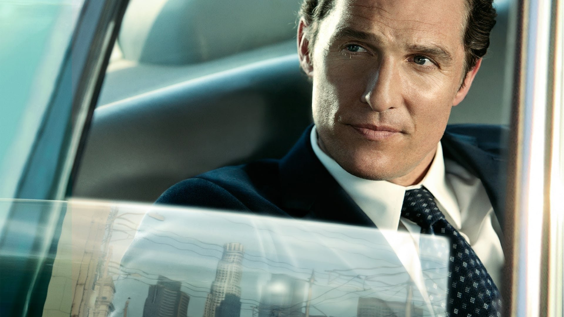 Cinematic background from The Lincoln Lawyer 2011 - A lawyer conducts business from the back of his Lincoln town car while representing a high-profile client in Beverly Hills.