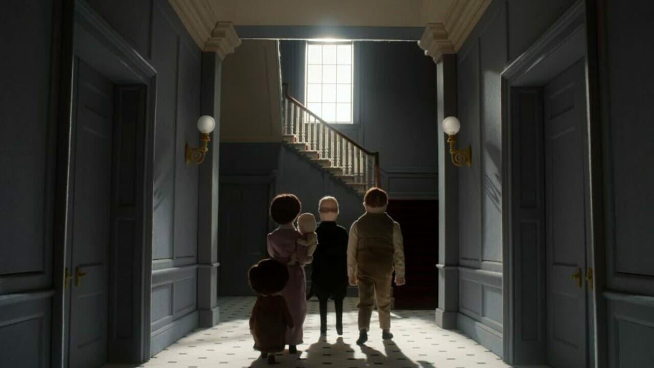 Cinematic background from The House 2022 - Across different eras, a poor family, an anxious developer and a fed-up landlady become tied to the same mysterious house in this animated dark comedy.