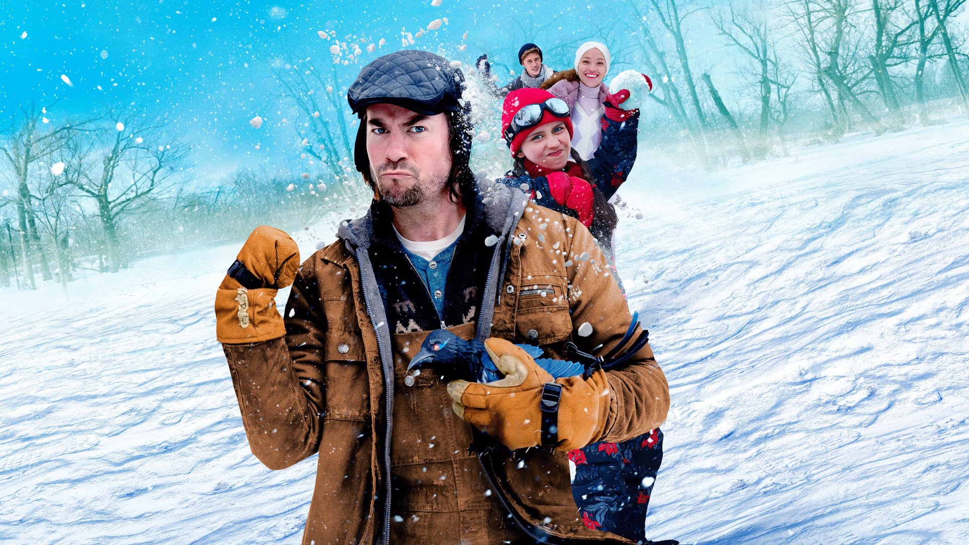 Cinematic background from Snow Day 2022 - A pair of siblings make the most of a school snow day, while trying to avoid their nemesis, the Snowplowman.