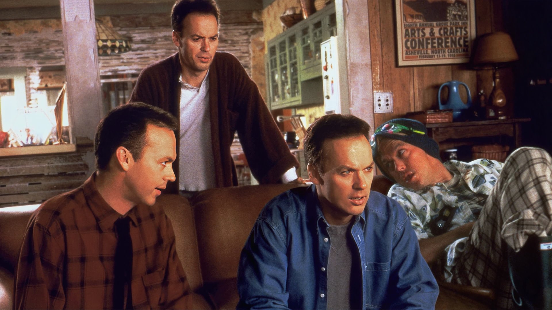 Cinematic background from Multiplicity 1996 - Construction worker Doug Kinney finds that the pressures of his working life, combined with his duties to his wife Laura and daughter Jennifer leaves him with little time for himself. However, he is approached by geneticist Dr. Owen Leeds, who offers Doug a rather unusual solution to his problems: cloning.