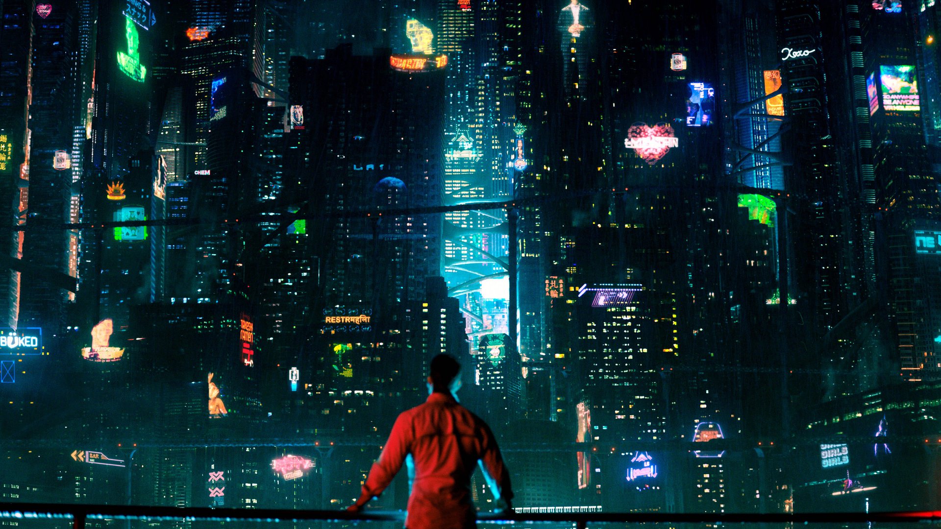 Cinematic background from Altered Carbon 2018 - 2020 - After 250 years on ice, a prisoner returns to life in a new body with one chance to win his freedom: by solving a mind-bending murder.