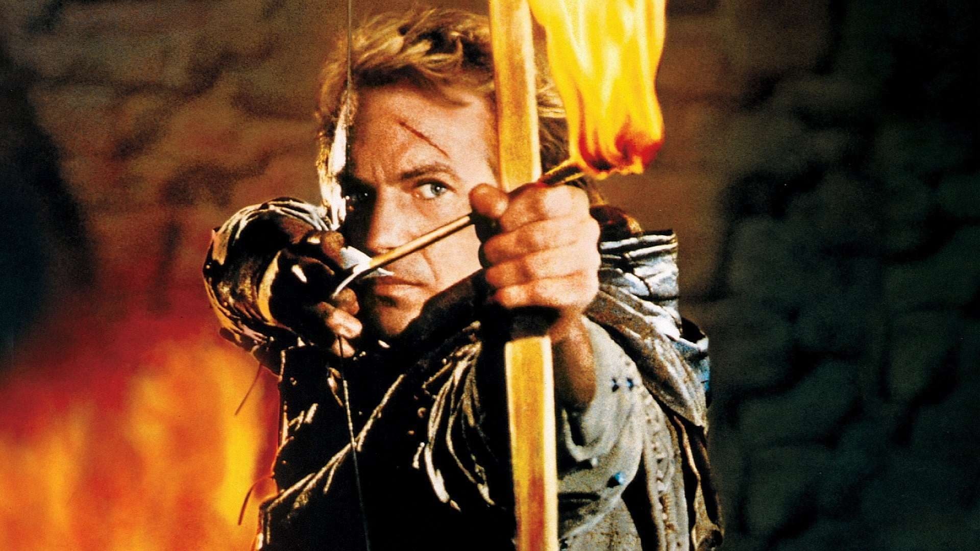 Cinematic background from Robin Hood: Prince of Thieves 1991 - When the dastardly Sheriff of Nottingham murders Robin's father, the legendary archer vows vengeance. To accomplish his mission, Robin joins forces with a band of exiled villagers (and comely Maid Marian), and together they battle to end the evil sheriff's reign of terror.