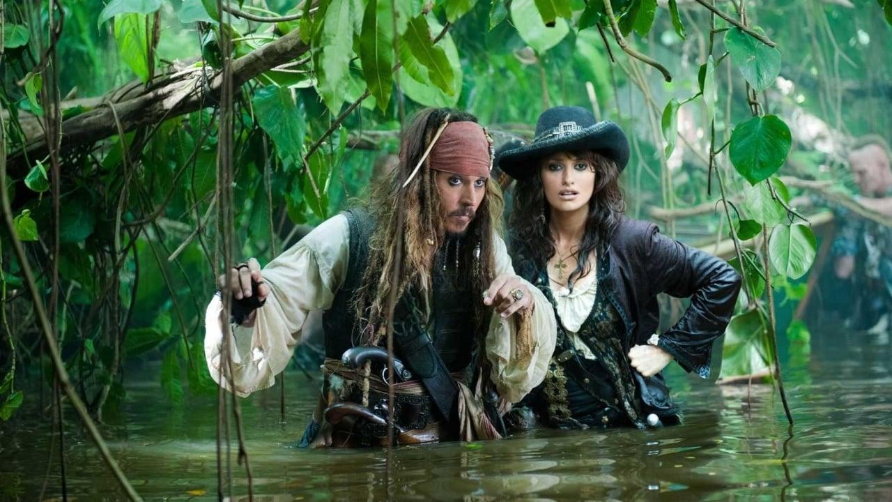 Cinematic background from Pirates of the Caribbean: On Stranger Tides 2011 - Captain Jack Sparrow crosses paths with a woman from his past, and he's not sure if it's love -- or if she's a ruthless con artist who's using him to find the fabled Fountain of Youth. When she forces him aboard the Queen Anne's Revenge, the ship of the formidable pirate Blackbeard, Jack finds himself on an unexpected adventure in which he doesn't know who to fear more: Blackbeard or the woman from his past.
