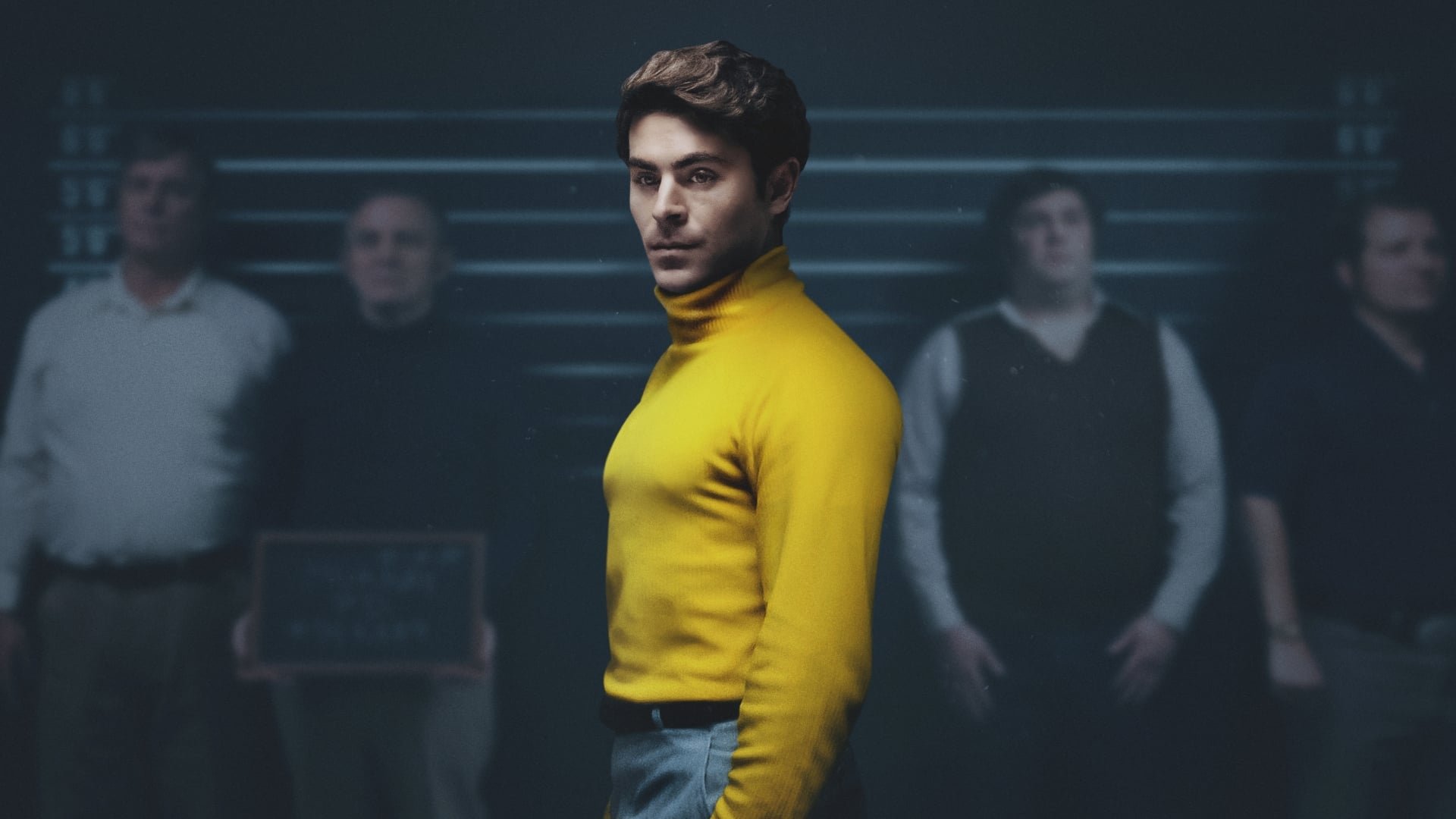 Cinematic background from Extremely Wicked, Shockingly Evil and Vile 2019 - A chronicle of the crimes of Ted Bundy, from the perspective of his longtime girlfriend, Elizabeth Kloepfer, who refused to believe the truth about him for years.